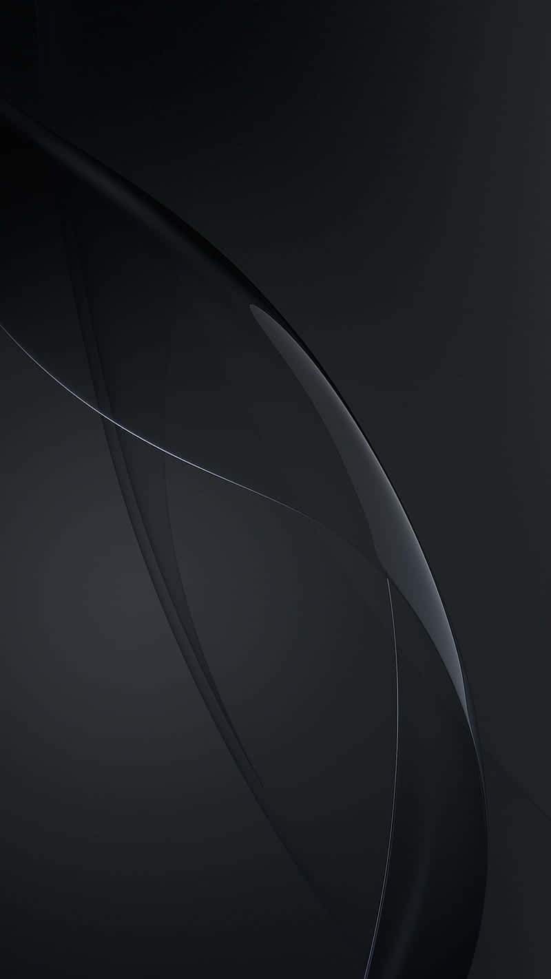 Screen 桌布 壁紙 — 優雅深色抽象曲線搭配細微高光，在極簡黑色背景上滑動。