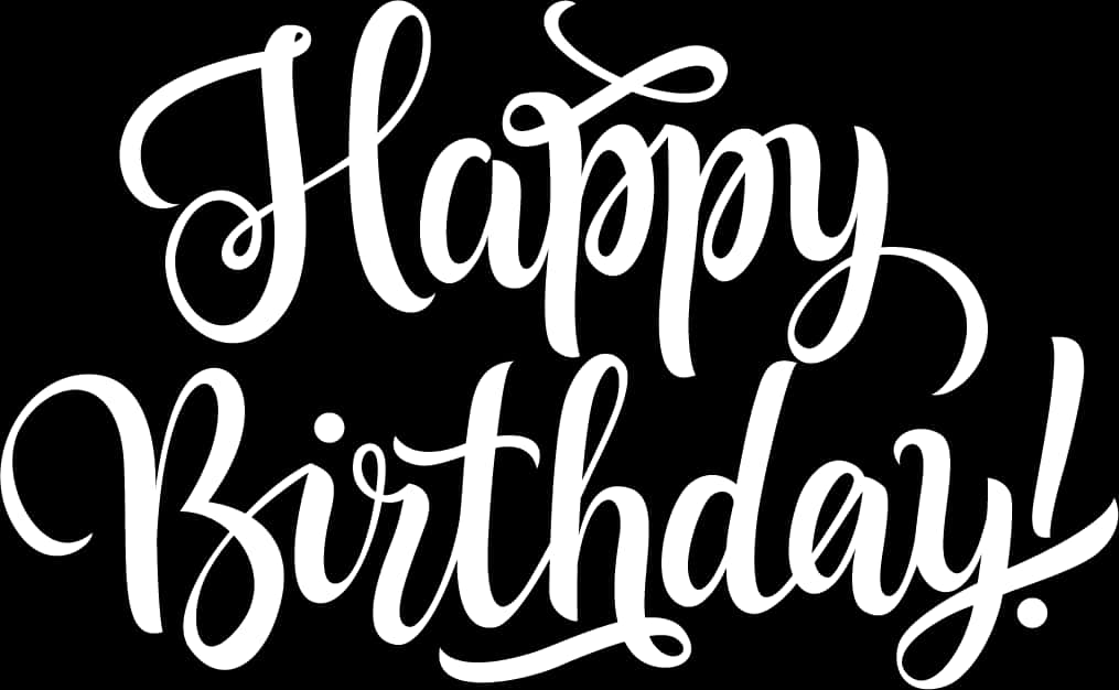 優雅生日快樂書法 壁紙