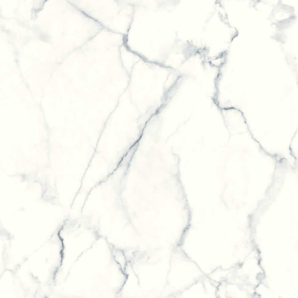 Grey Marble 桌布 壁紙 — 優雅白色大理石的特寫，帶有精緻的灰色紋理，營造出奢華的自然圖案。