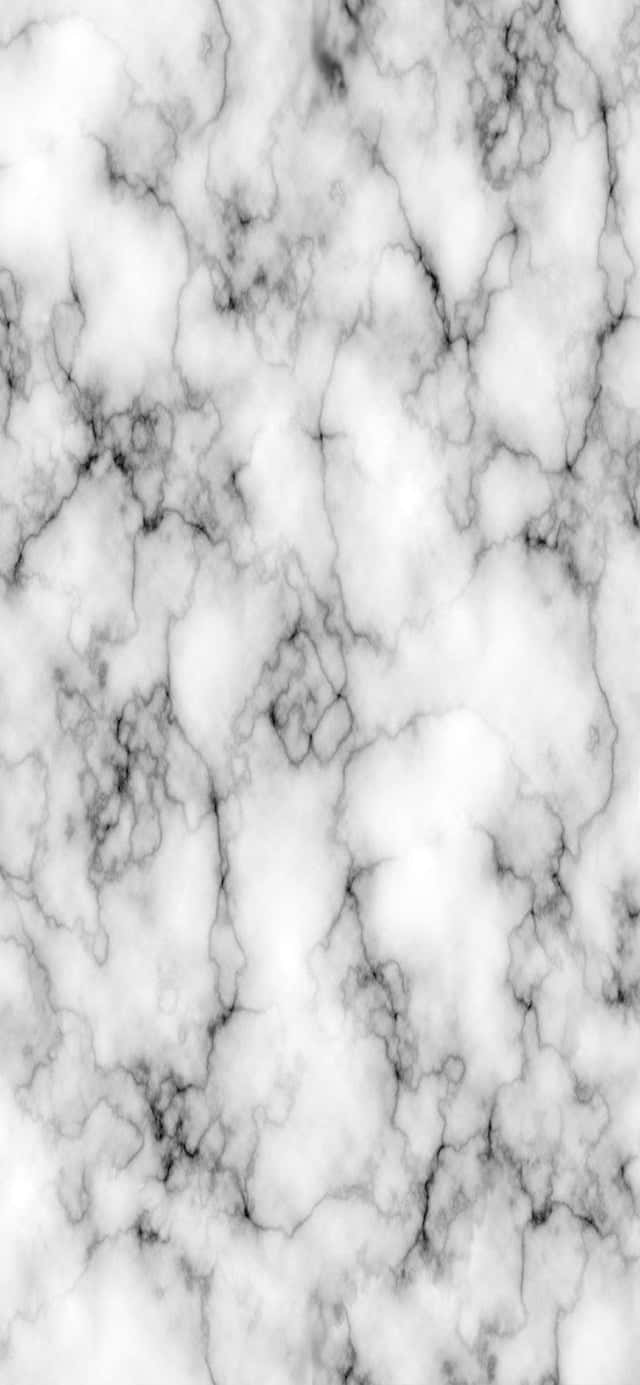 Marble Phone 桌布 壁紙 — 優雅白色大理石的特寫，帶有複雜的黑色紋理，營造出奢華的自然圖案。