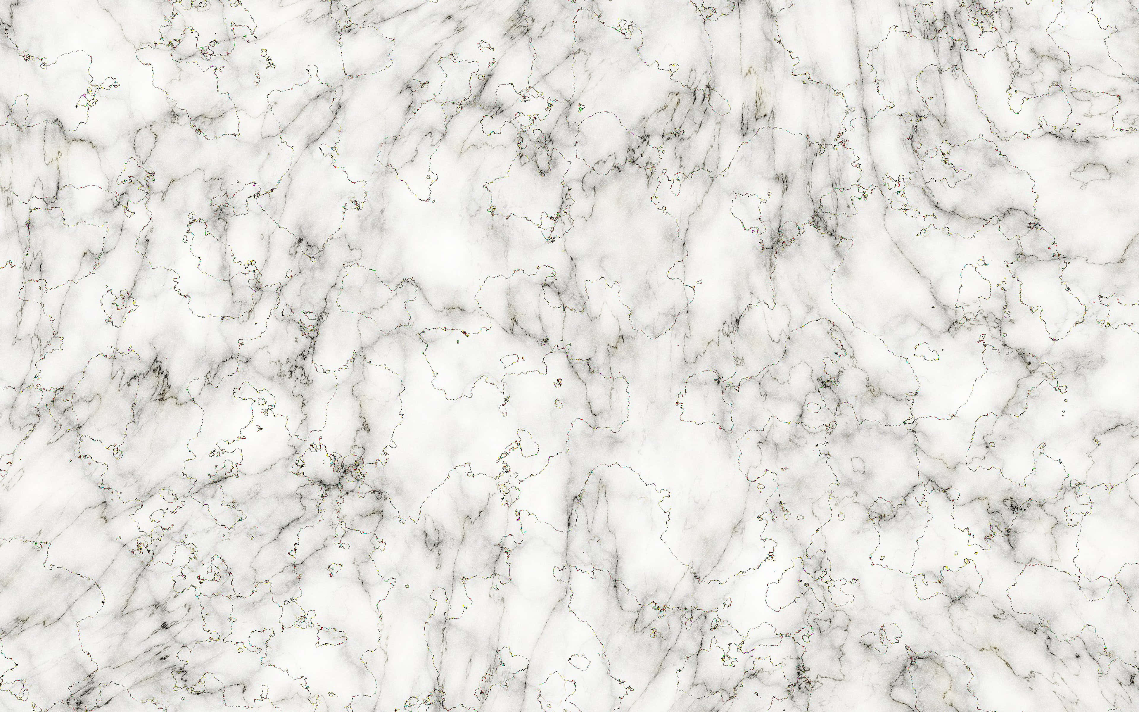 White Marble 桌布 壁紙 — 優雅白色大理石的近距離特寫，帶有複雜的灰色紋理和微妙的金色斑點，營造出奢華的自然圖案。