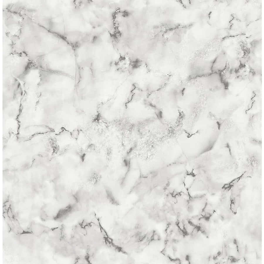 Aesthetic Gray Marble 桌布 壁紙 — 優雅白色大理石的近距離特寫，帶有旋轉的灰色紋理和微妙的閃光點綴。