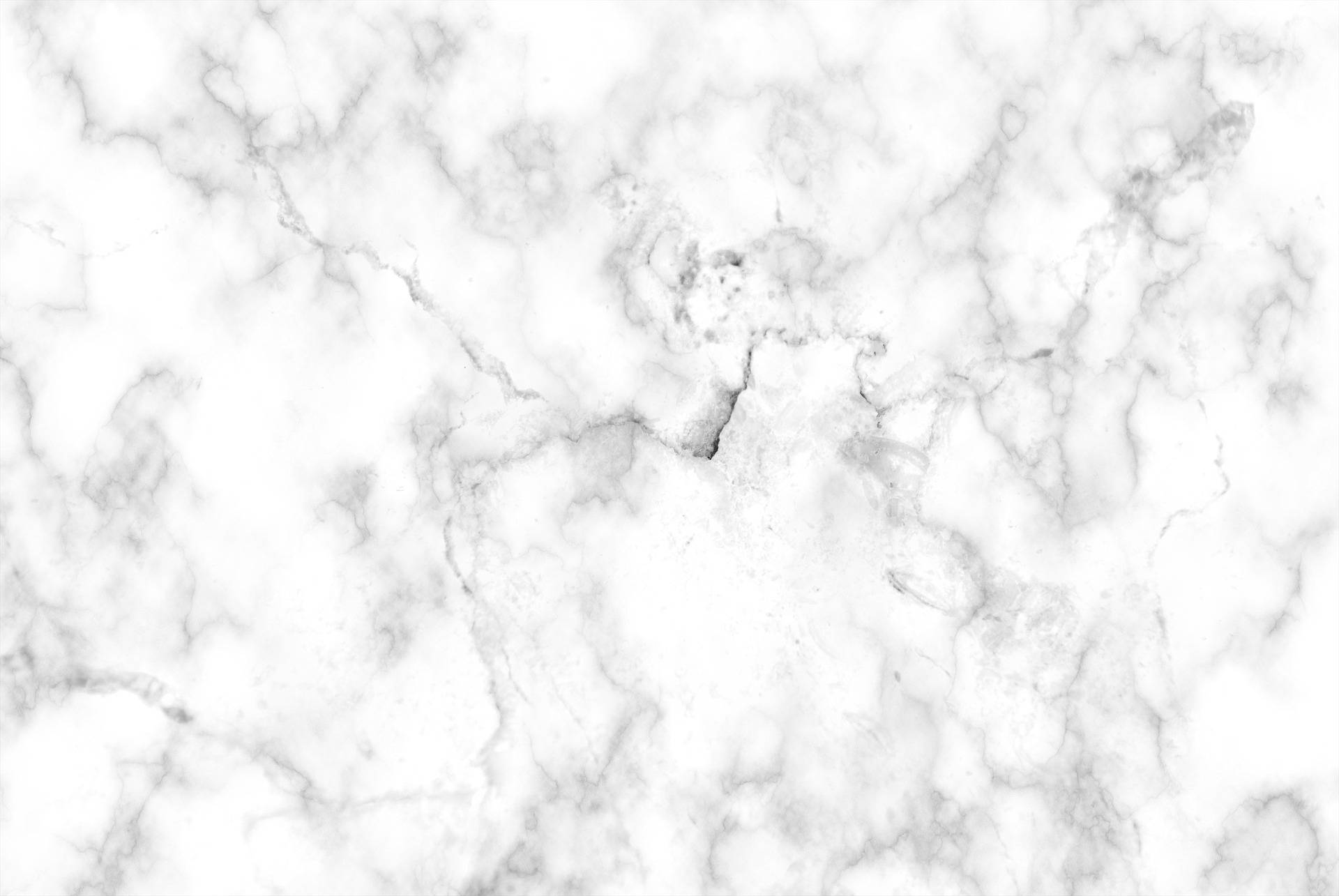 Marble Desktop 桌布 壁紙 — 優雅白色大理石的近距離特寫，帶有複雜的灰色紋理和細微質感。