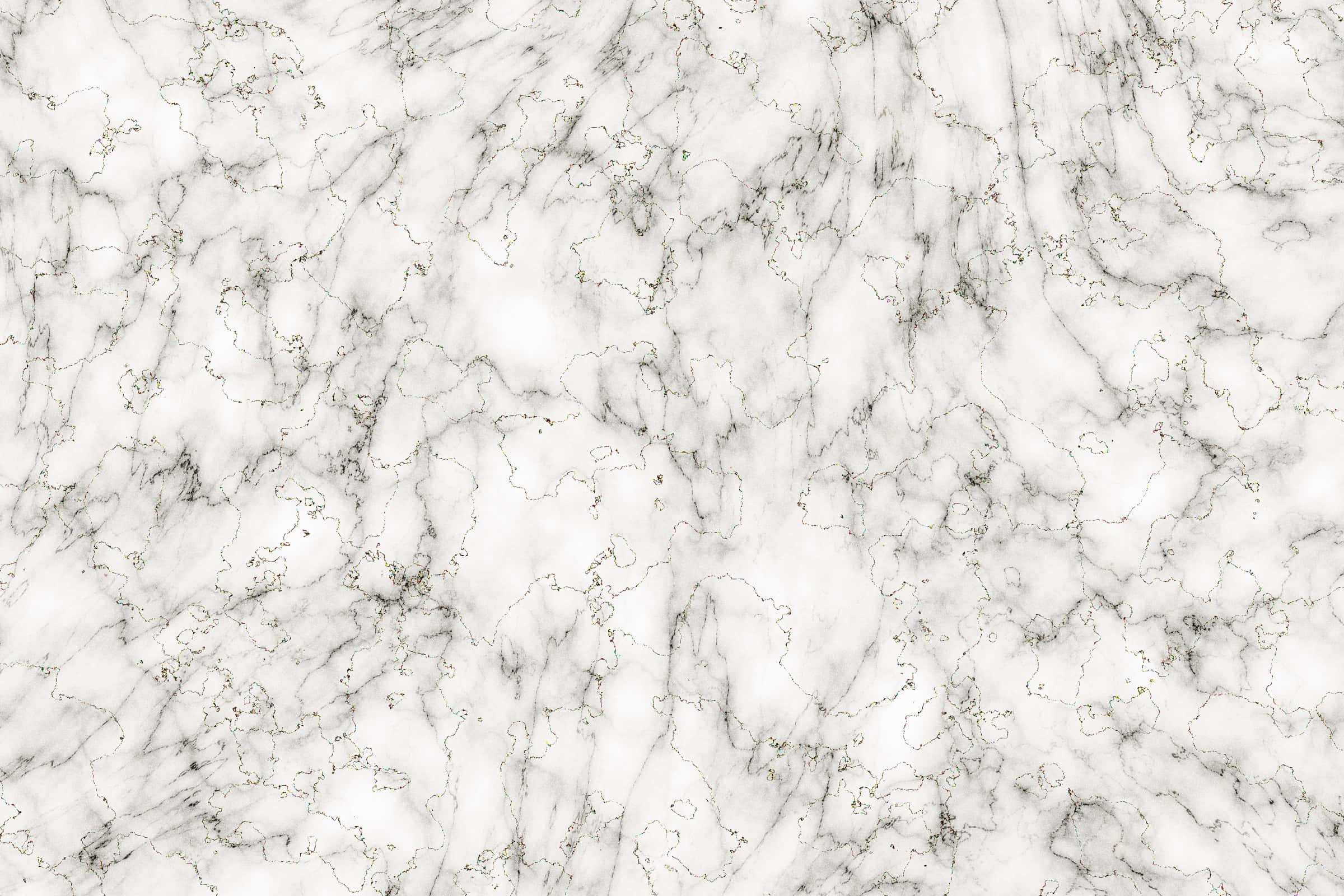 Grey Marble 桌布 壁紙 — 優雅白色大理石的近距離特寫，帶有旋轉的灰色紋理和微妙的金色斑點，營造出奢華的自然圖案。