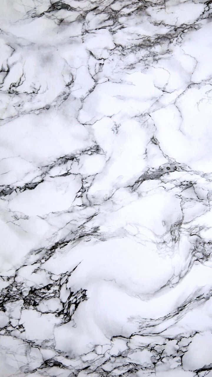 Grey Marble 桌布 壁紙 — 優雅白色大理石的近距離特寫，表面有粗獷的黑色紋理以有機圖案流動。