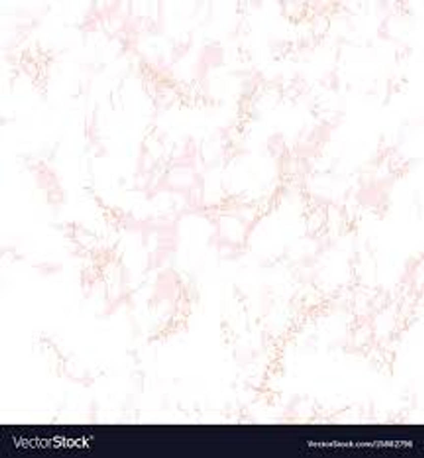 Trendy 桌布 壁紙 — 優雅的抽象壁紙，在乾淨的白色背景上帶有柔和的粉紅色和金色畫筆圖案。