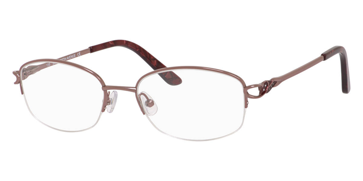glasses 桌布 壁紙 — 優雅的棕色玳瑁框眼鏡，帶金屬裝飾和透明鏡片，白色背景。