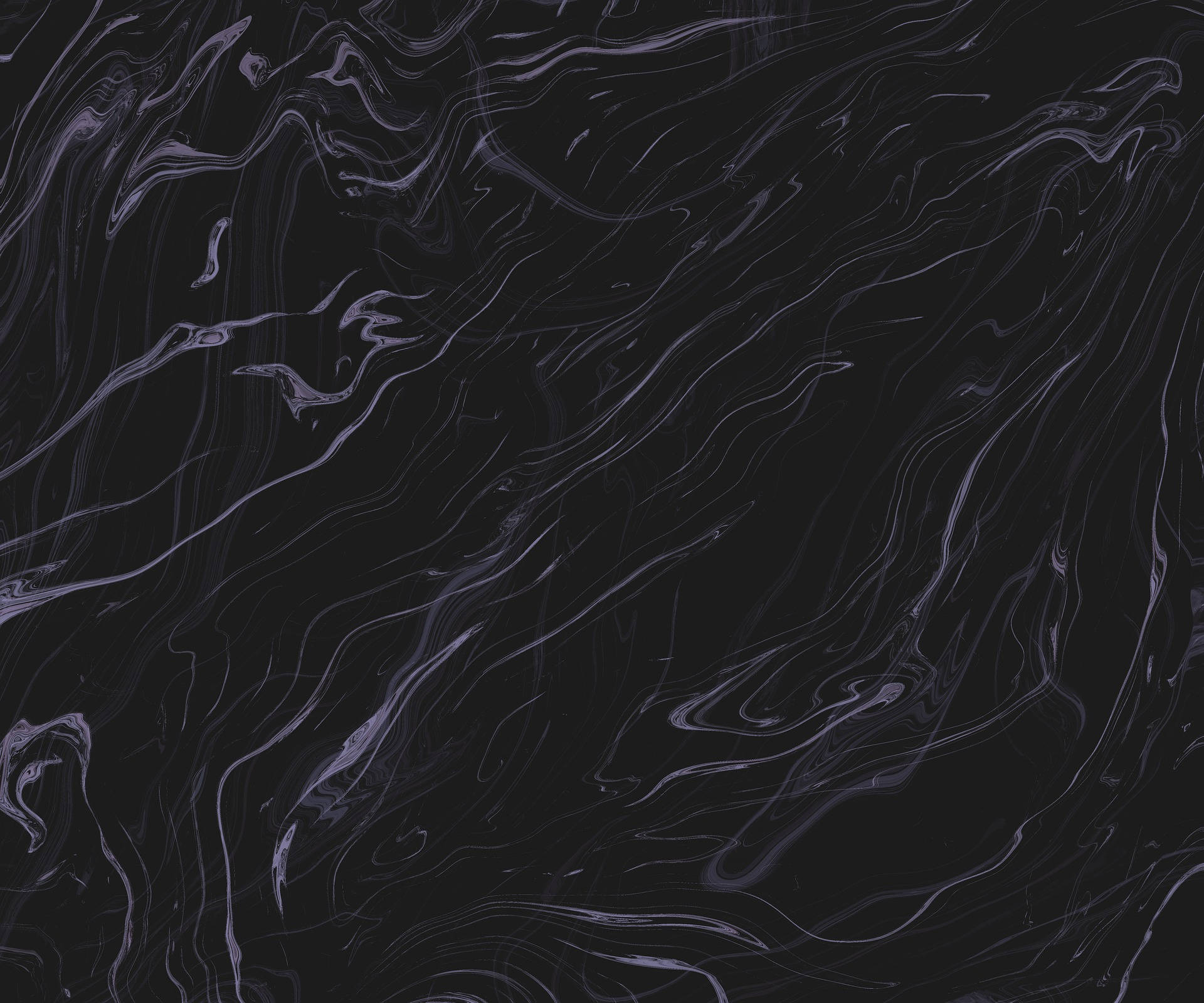 Marble Desktop 桌布 壁紙 — 優雅的深色大理石漩渦與發光的薰衣草紋理營造出奢華的抽象質感。