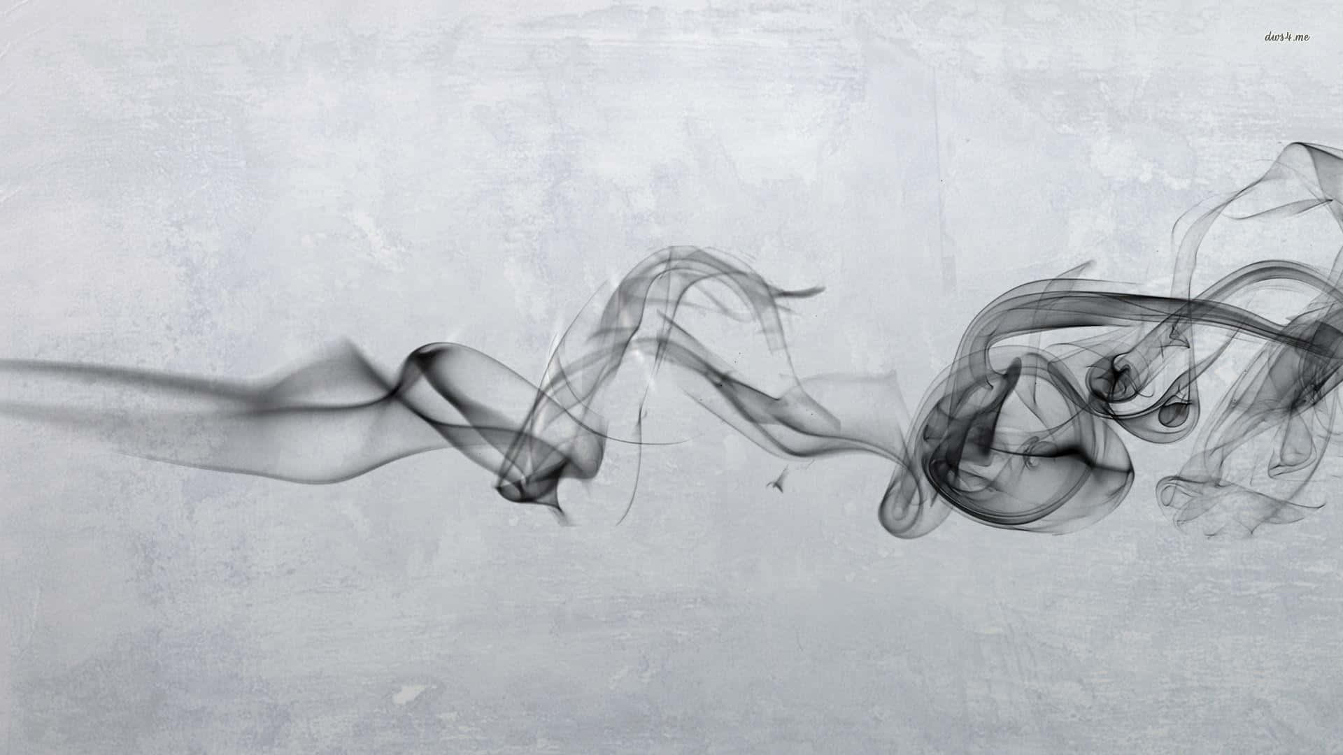 Smoke Black 桌布 壁紙 — 優雅的灰階旋轉煙霧飄過紋理混凝土背景。