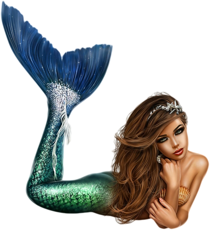優雅美人魚插圖 壁紙
