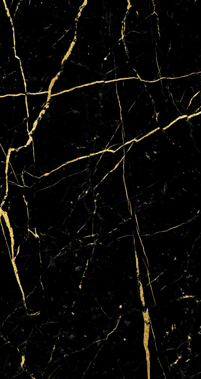Black Marble 桌布 壁紙 — 優雅黑色大理石表面飾有複雜金色紋理，營造奢華精緻圖案。