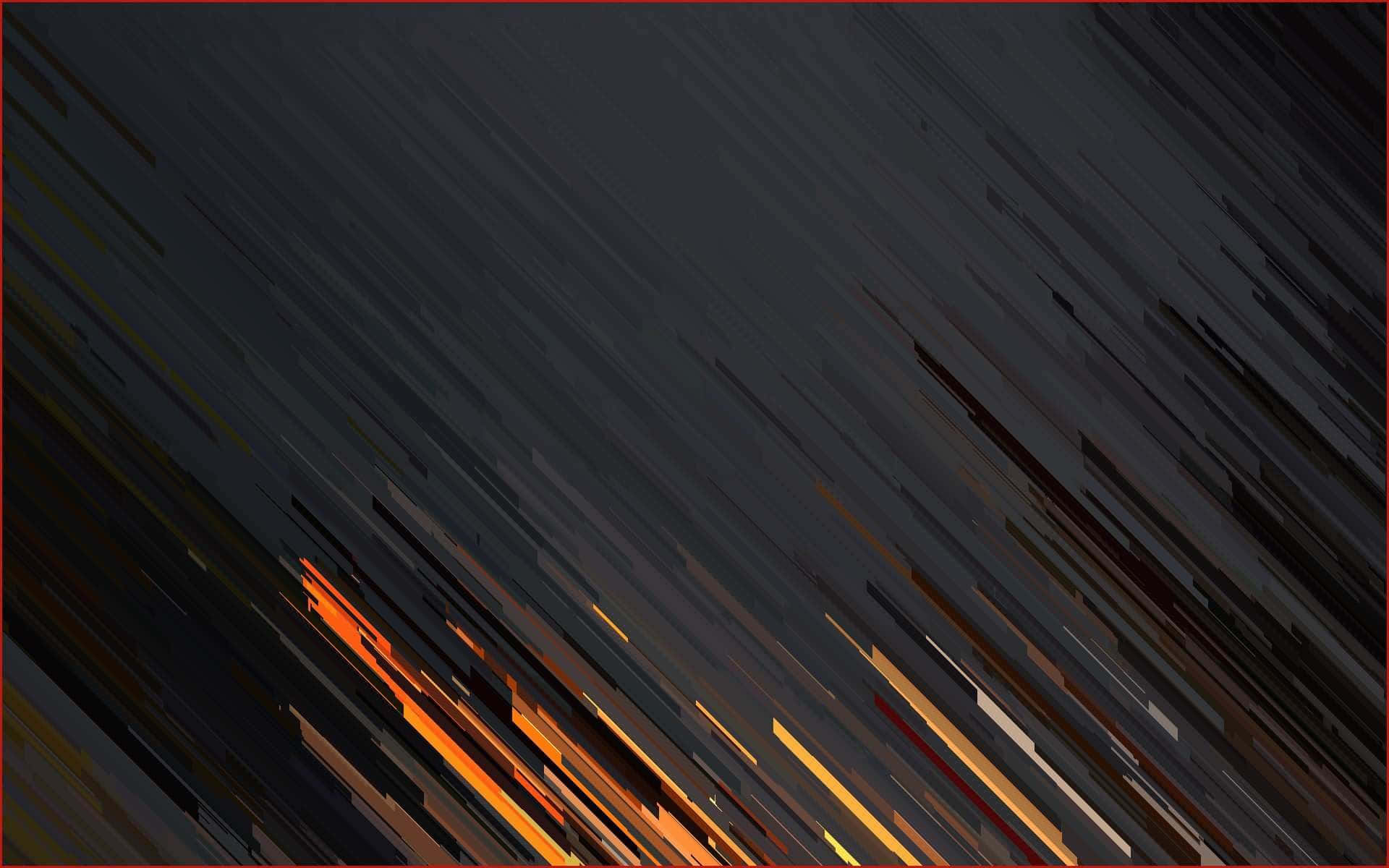 Modern Desktop 桌布 壁紙 — 充滿動感的抽象數位藝術，帶有火橙色和冷灰色的對角線條，營造出運動和能量的感覺。