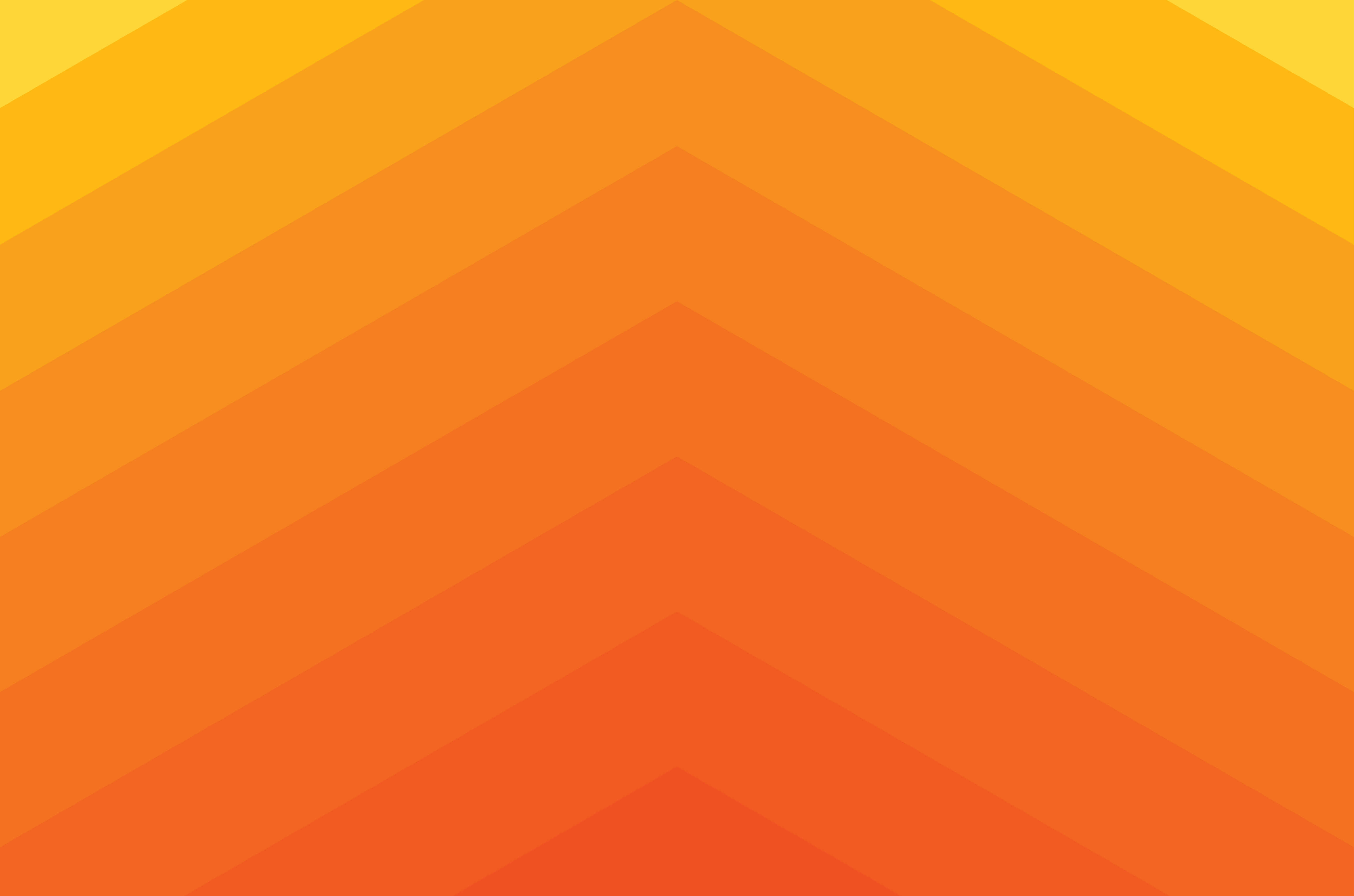 Orange Abstract 桌布 壁紙 — 充滿活力的V形圖案從中心向外輻射，帶有溫暖的橙黃色漸變。