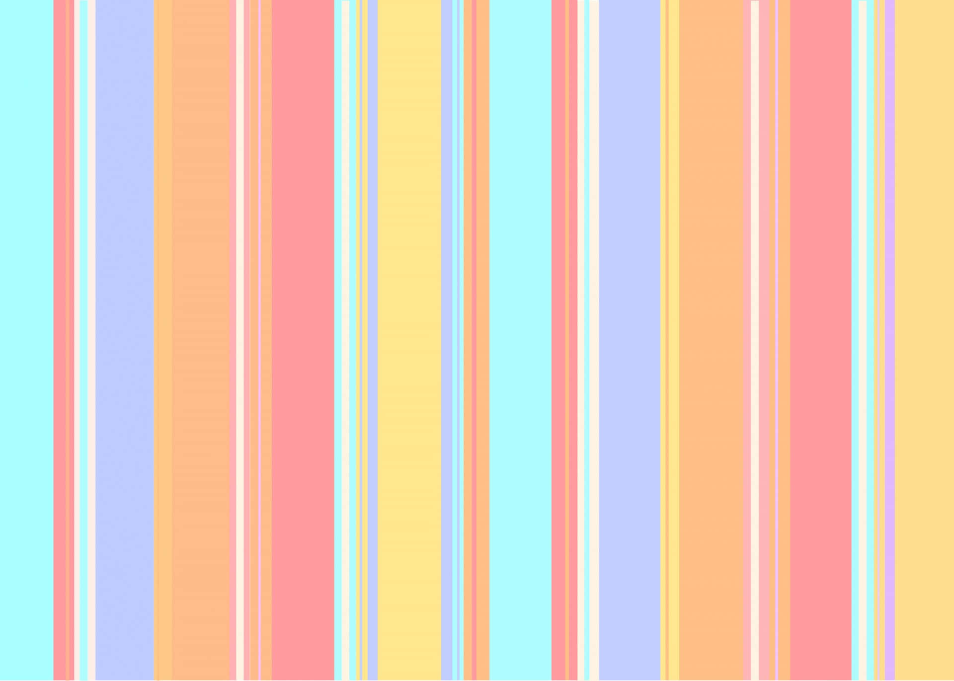 Pastel Pink And Yellow 桌布 壁紙 — 充滿活力的垂直條紋，採用粉彩粉紅色、蜜桃色、黃色和薰衣草色，營造出歡快的抽象圖案。