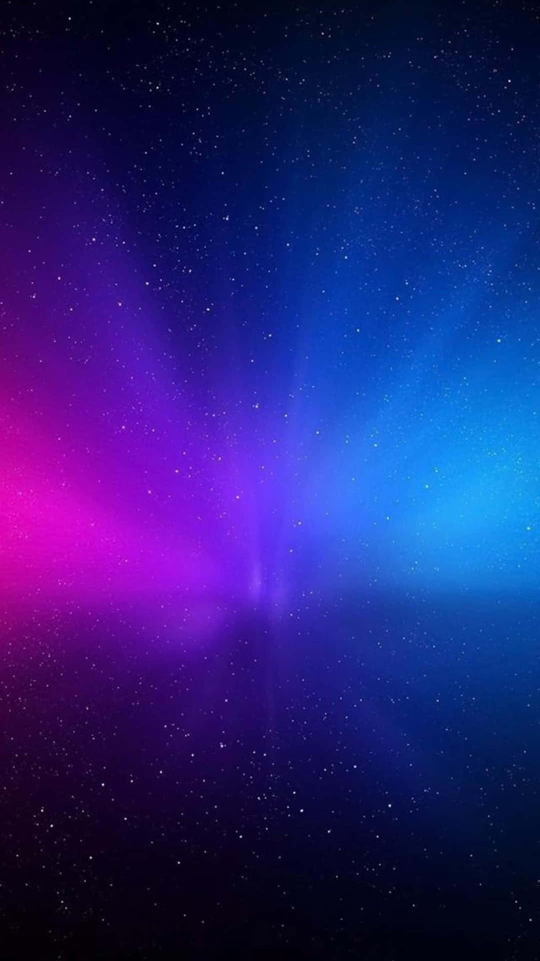 Galaxy Note 桌布 壁紙 — 充滿活力的宇宙星雲，帶有輻射紫色和藍色光束，襯以星空背景。