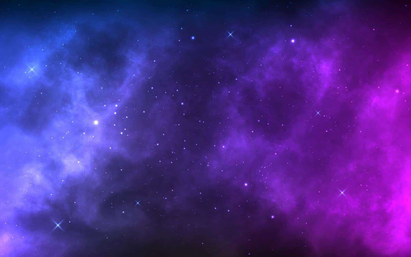 紫色 桌布 壁紙 — 充滿活力的宇宙星雲以電光紫和深藍色旋轉，閃爍的星星散落在無盡的虛空中。