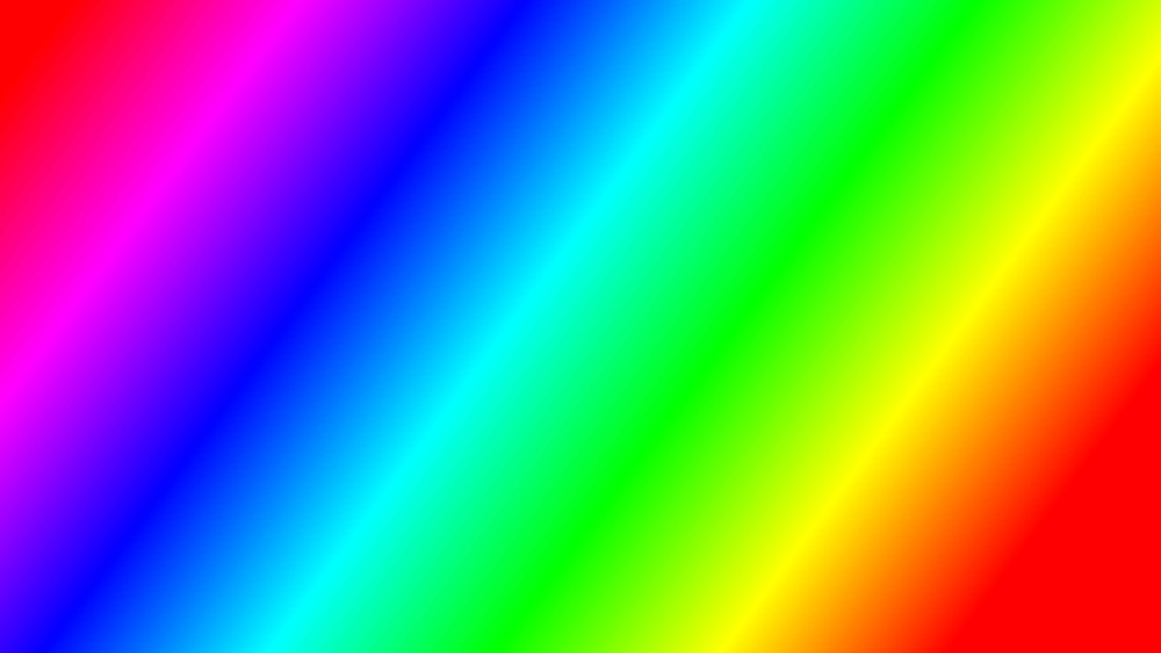 Rainbow Gradient 桌布 壁紙 — 充滿活力的對角彩虹漸層填滿整個畫面，色彩過渡無縫。