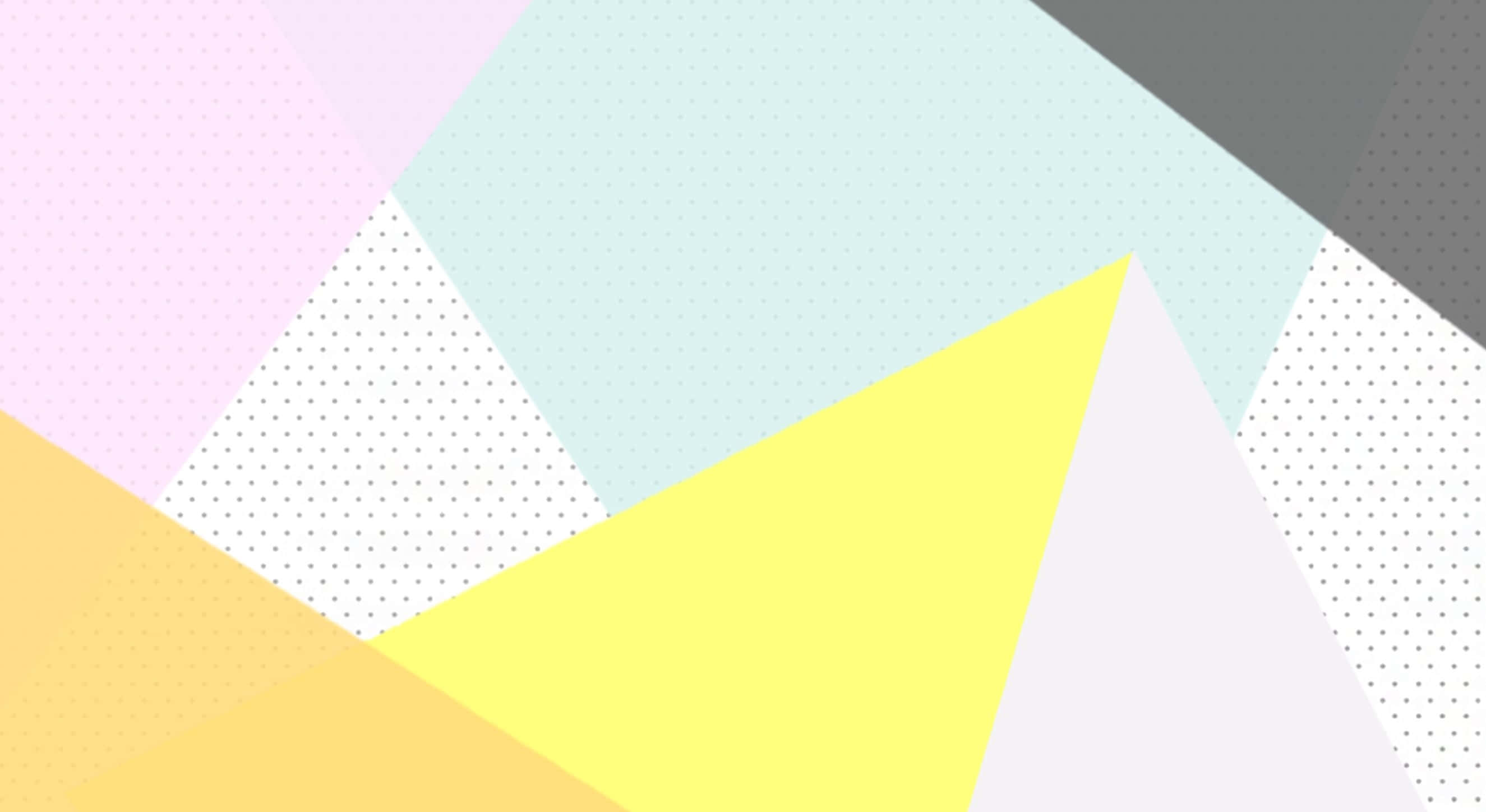 Yellow Geometric 桌布 壁紙 — 充滿活力的幾何三角形，採用柔和和明亮的色調，帶有微妙的圓點圖案，營造出現代抽象構圖。