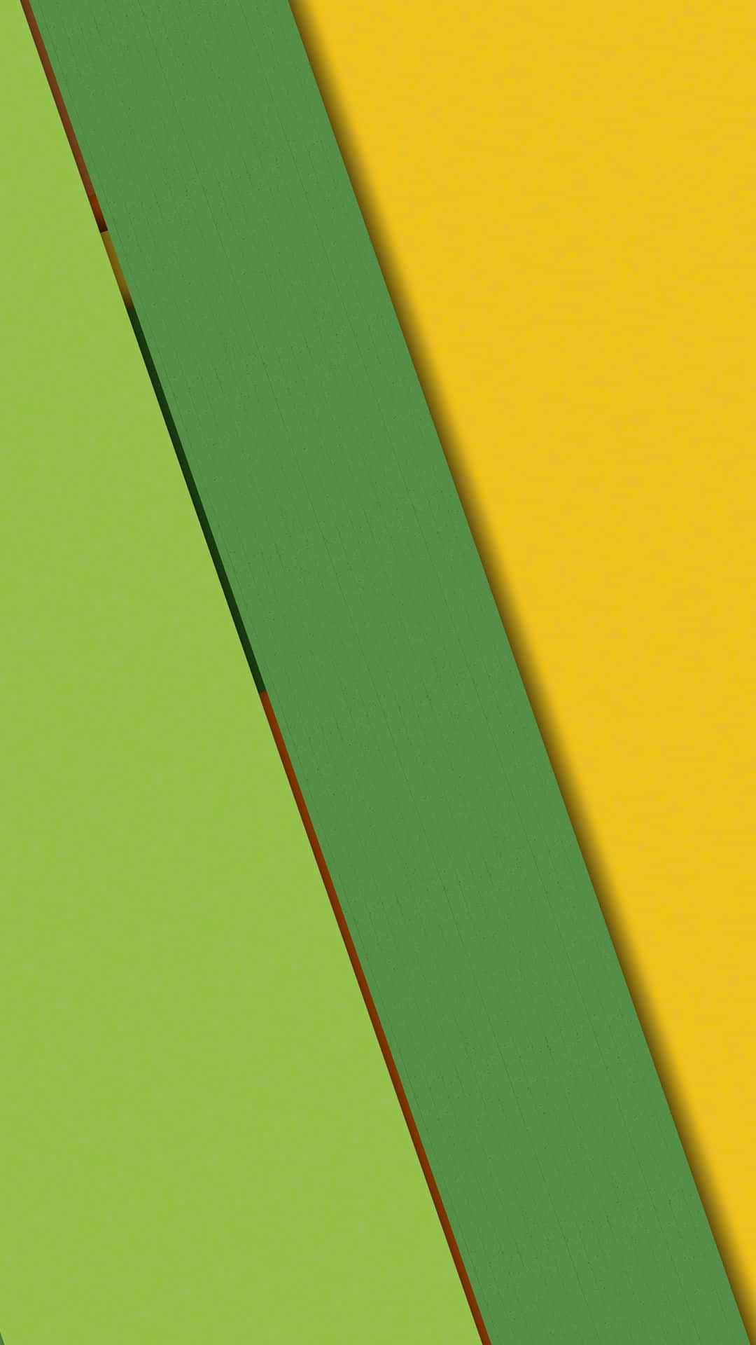 Material Design 桌布 壁紙 — 充滿活力的幾何壁紙，帶有萊姆綠、深綠和芥末黃的對角線條紋。
