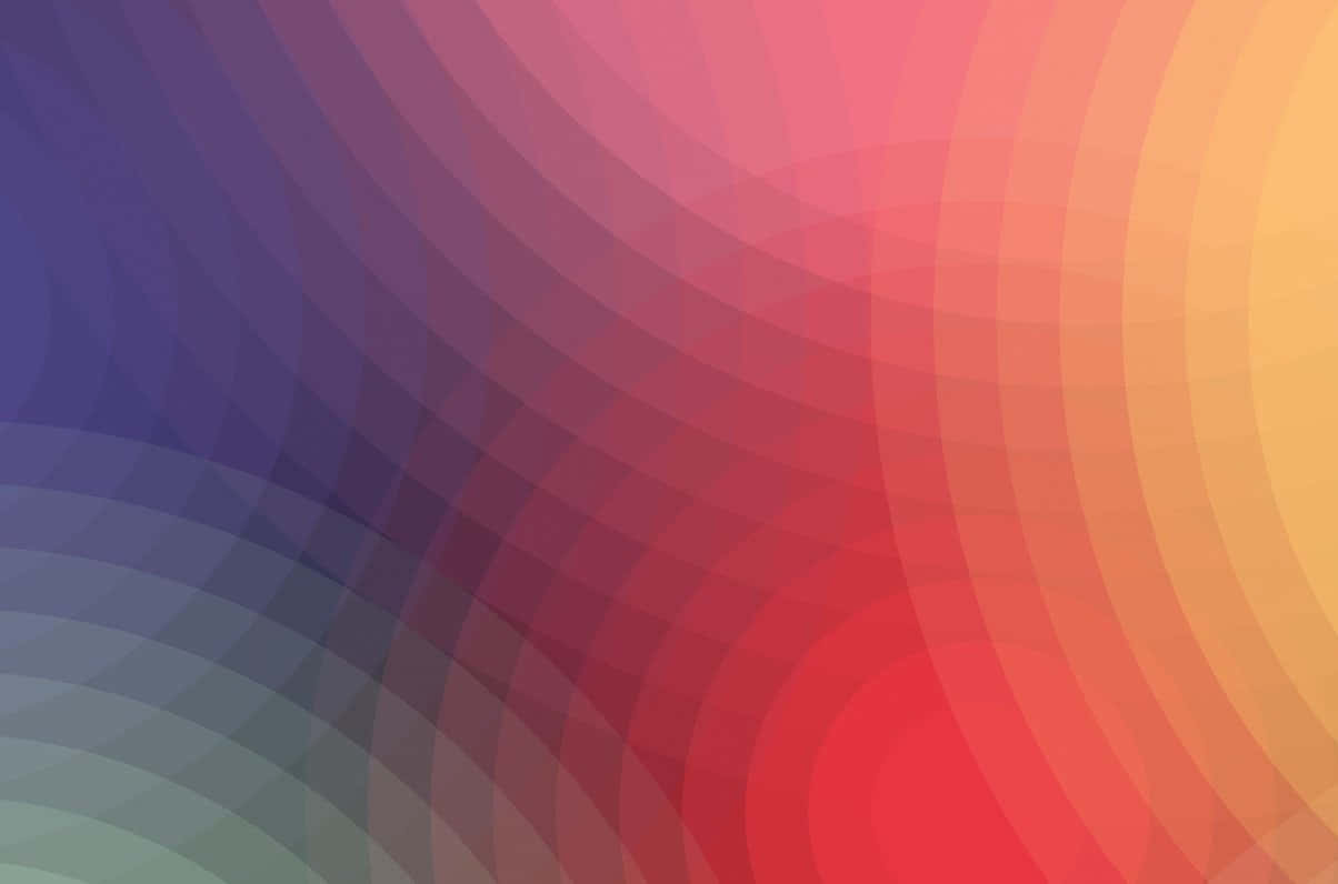 Pastel Colors 桌布 壁紙 — 充滿活力的彎曲色帶沿對角線流過畫面，呈現從紫色到橙色的平滑漸變。