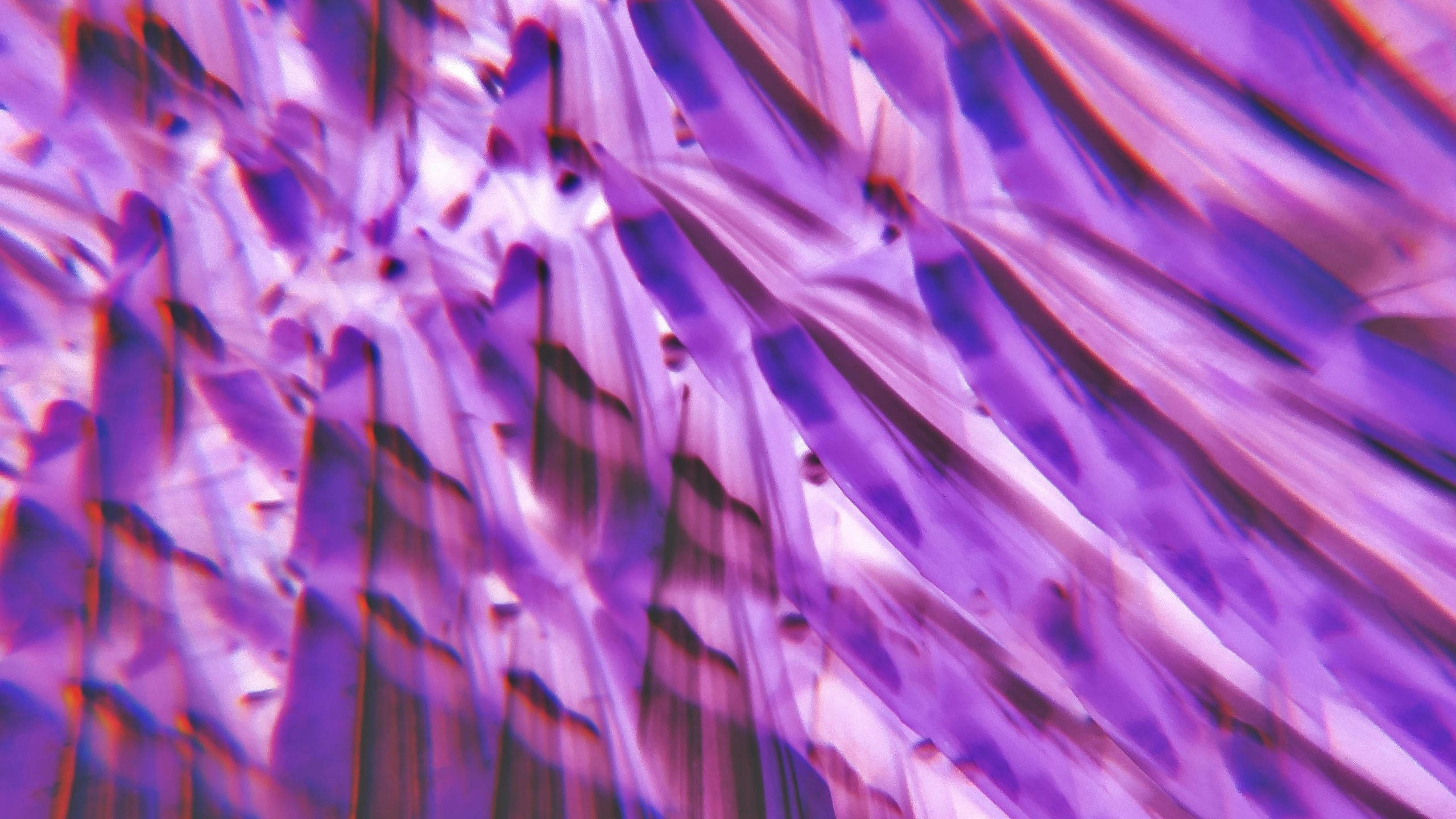 Violet Aesthetic 桌布 壁紙 — 充滿活力的抽象圖案，流動的紫色和紅色條紋，帶有發光的高光和深色陰影。