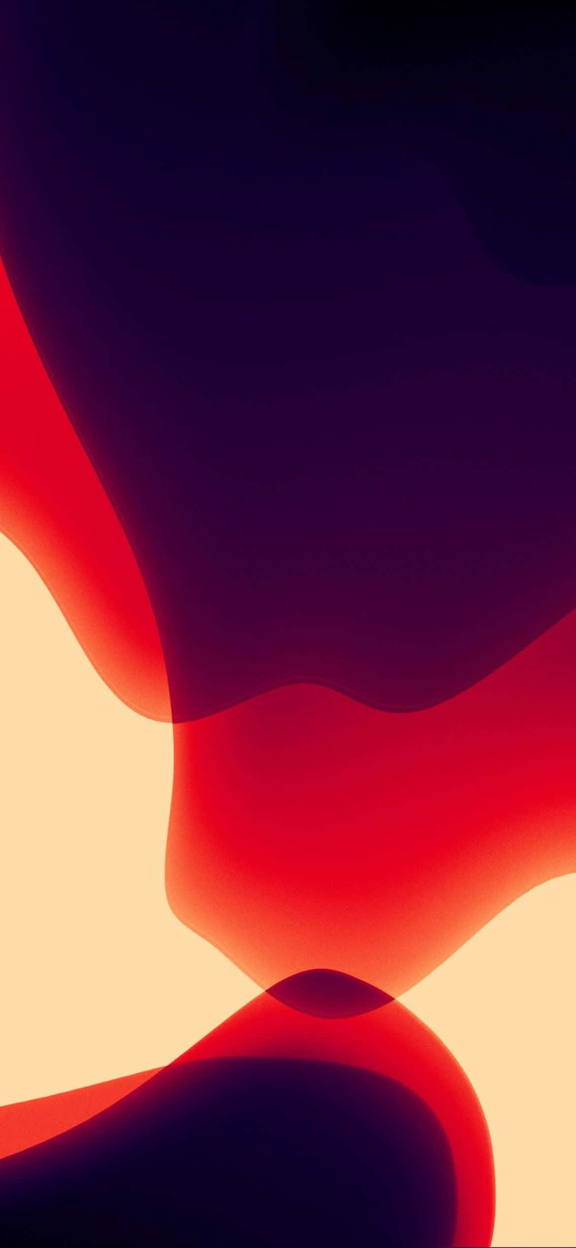 iPhone x dynamic 桌布 壁紙 — 充滿活力的抽象流體形狀，深紅、紫色和溫暖的米色在畫面中動態流動。