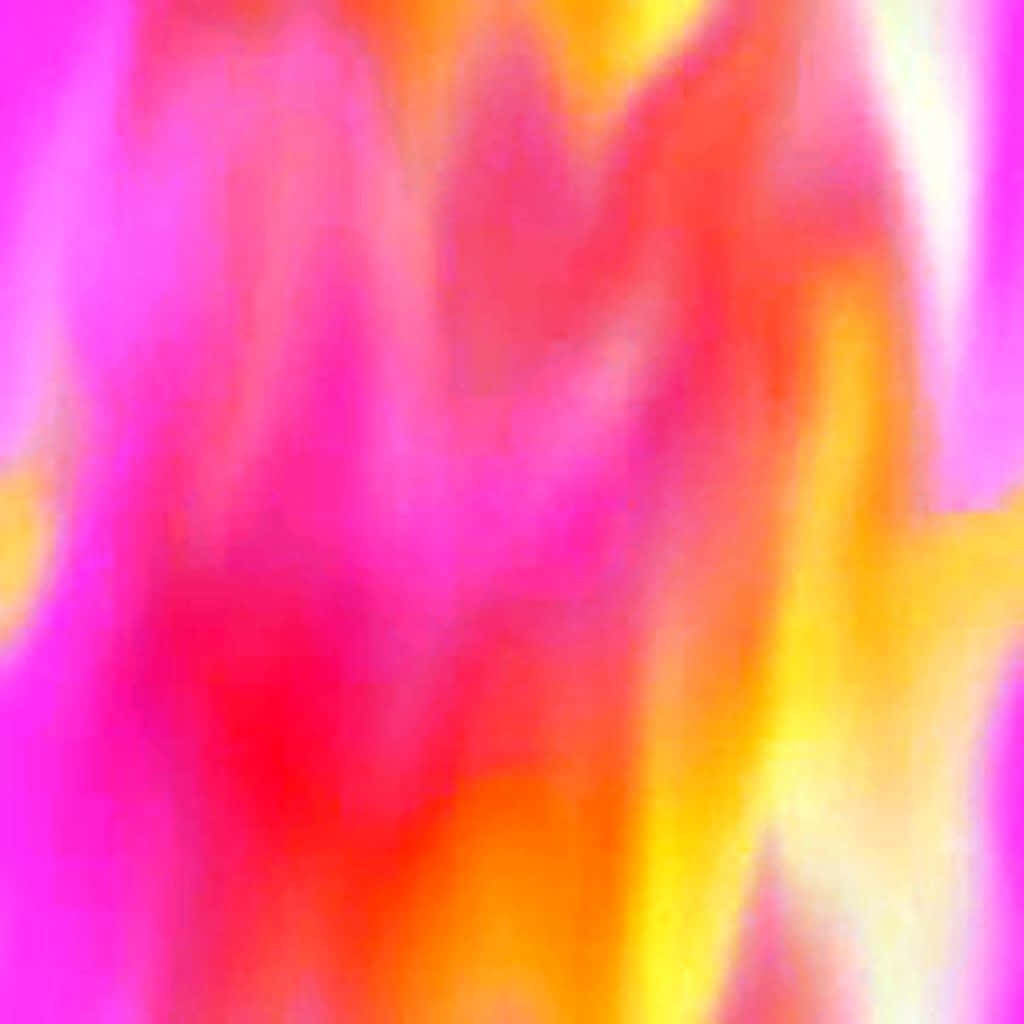 Purple Fire 桌布 壁紙 — 充滿活力的抽象漸層，粉色、橙色和黃色色調在柔和模糊的動態中流動。