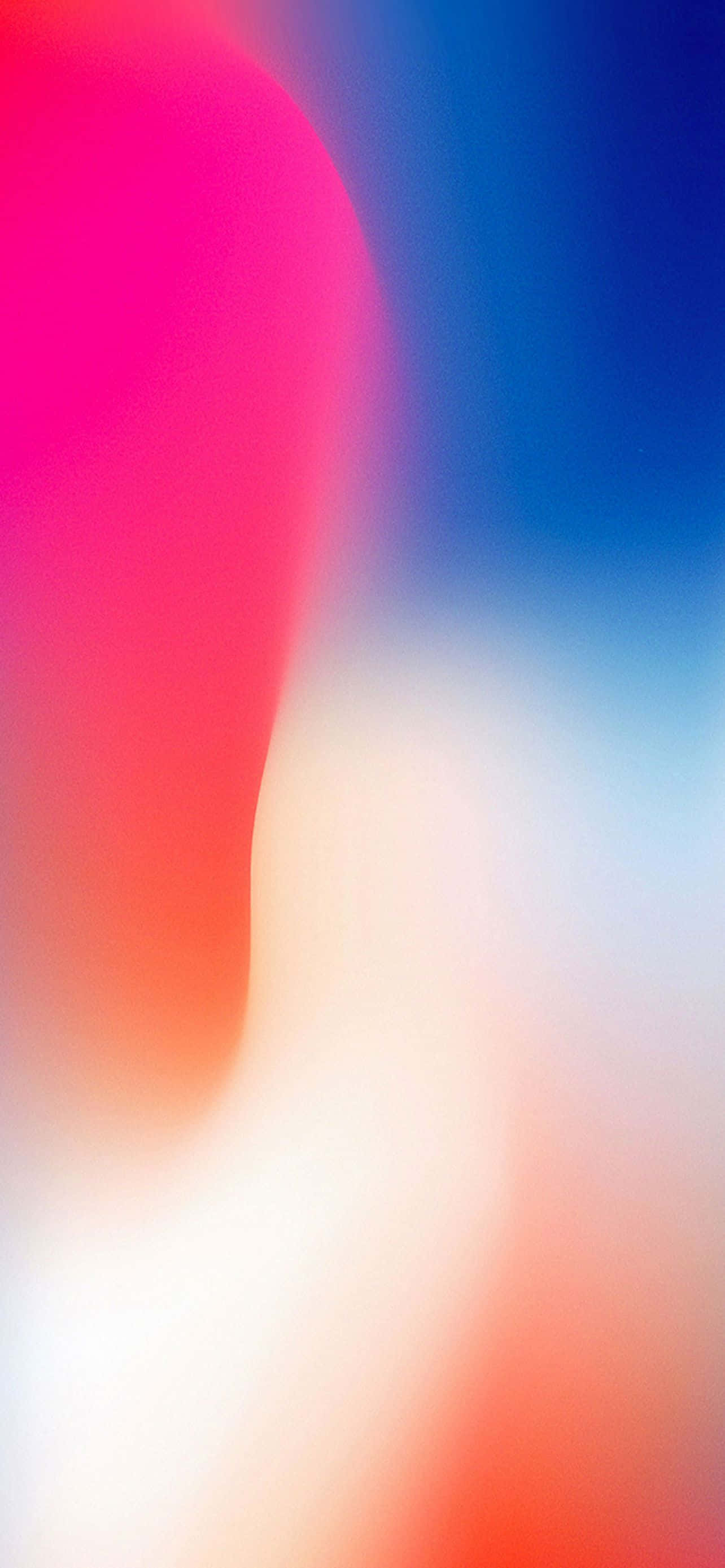 Blue iPhone 桌布 壁紙 — 充滿活力的抽象漸層從粉紅色過渡到藍色，帶有柔和的白色高光，營造出夢幻般的數位背景。