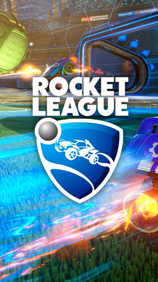 Rocket League Phone 桌布 壁紙 — 充滿活力的數位藝術作品，描繪《Rocket League》賽車在發光場地上奔馳，帶有霓虹軌跡和熾熱爆炸。