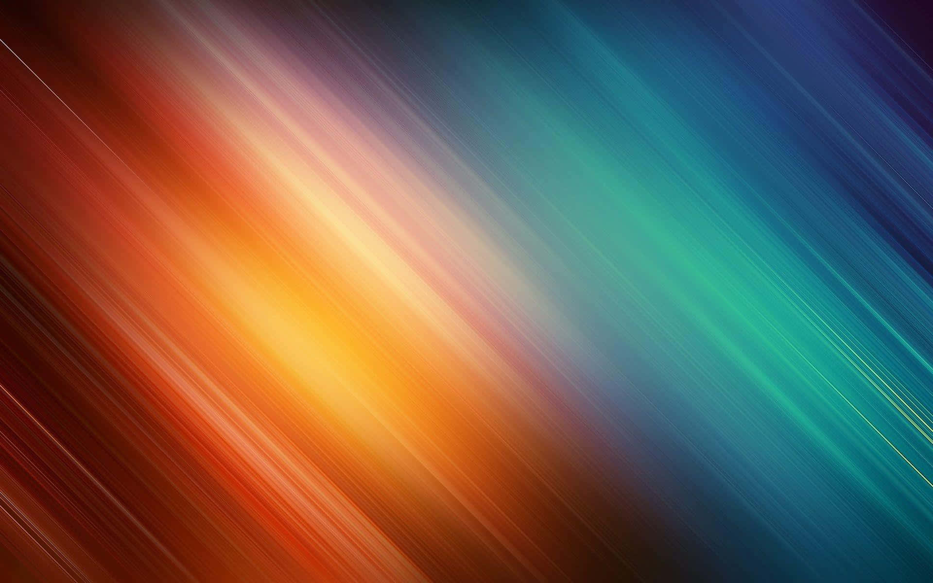 Blue And Orange 桌布 壁紙 — 充滿活力的暖橙色和冷青色對角線條紋融合成動態的抽象漸變。
