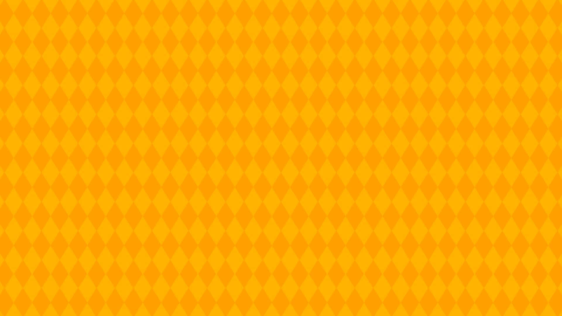 Cute Orange 桌布 壁紙 — 充滿活力的橙色壁紙，帶有重複的菱形圖案和微妙的漸變陰影。