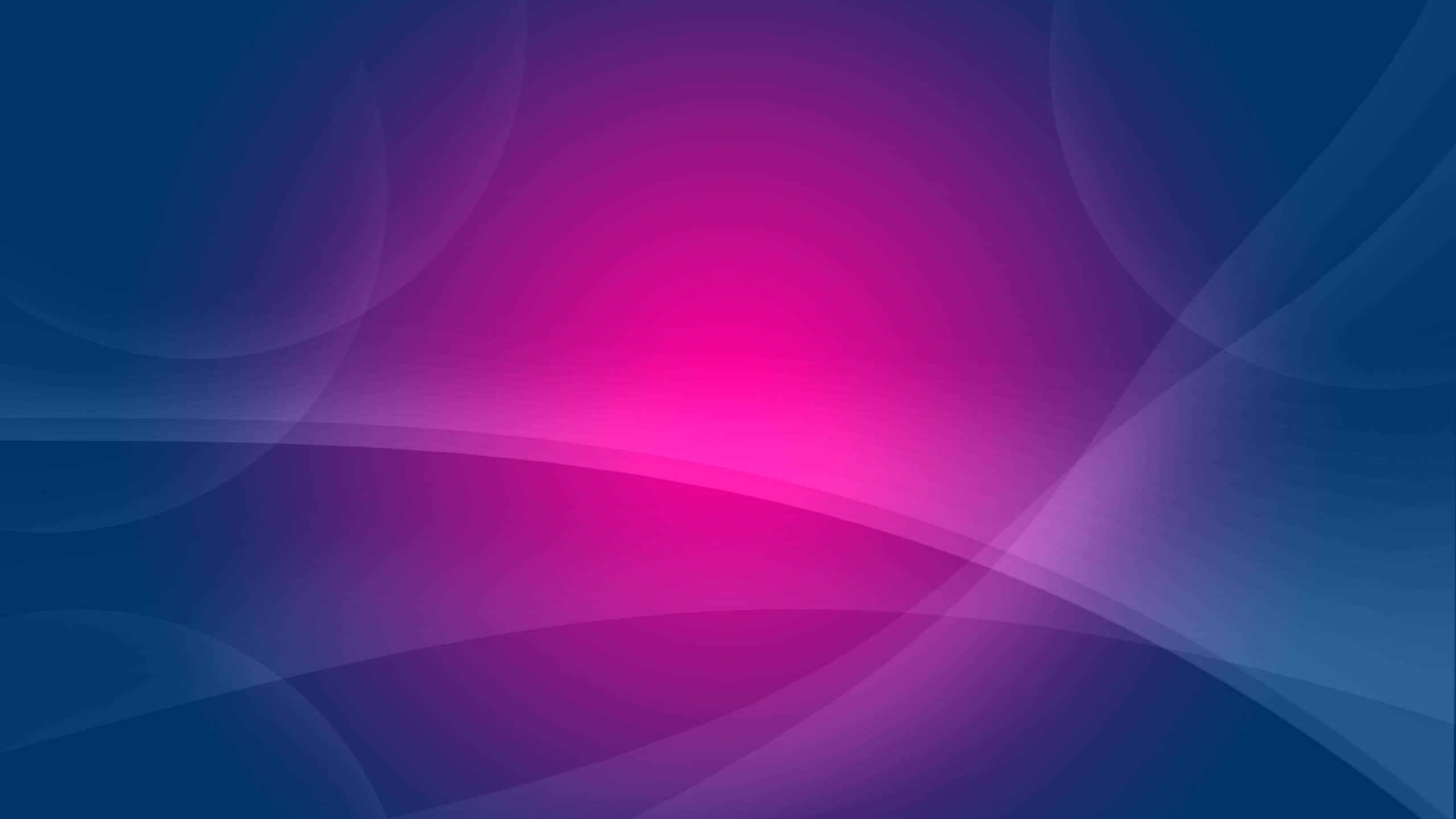 Violet 桌布 壁紙 — 充滿活力的洋紅色光芒透過流動的藍色漸變在平滑的抽象數位構圖中散發出來。