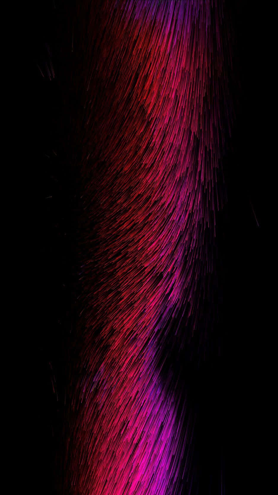 Pink And Red 桌布 壁紙 — 充滿活力的洋紅色和深紅色光線條紋沿對角線傾瀉而下，映襯著深邃的黑色虛空，營造出動態的抽象運動效果。