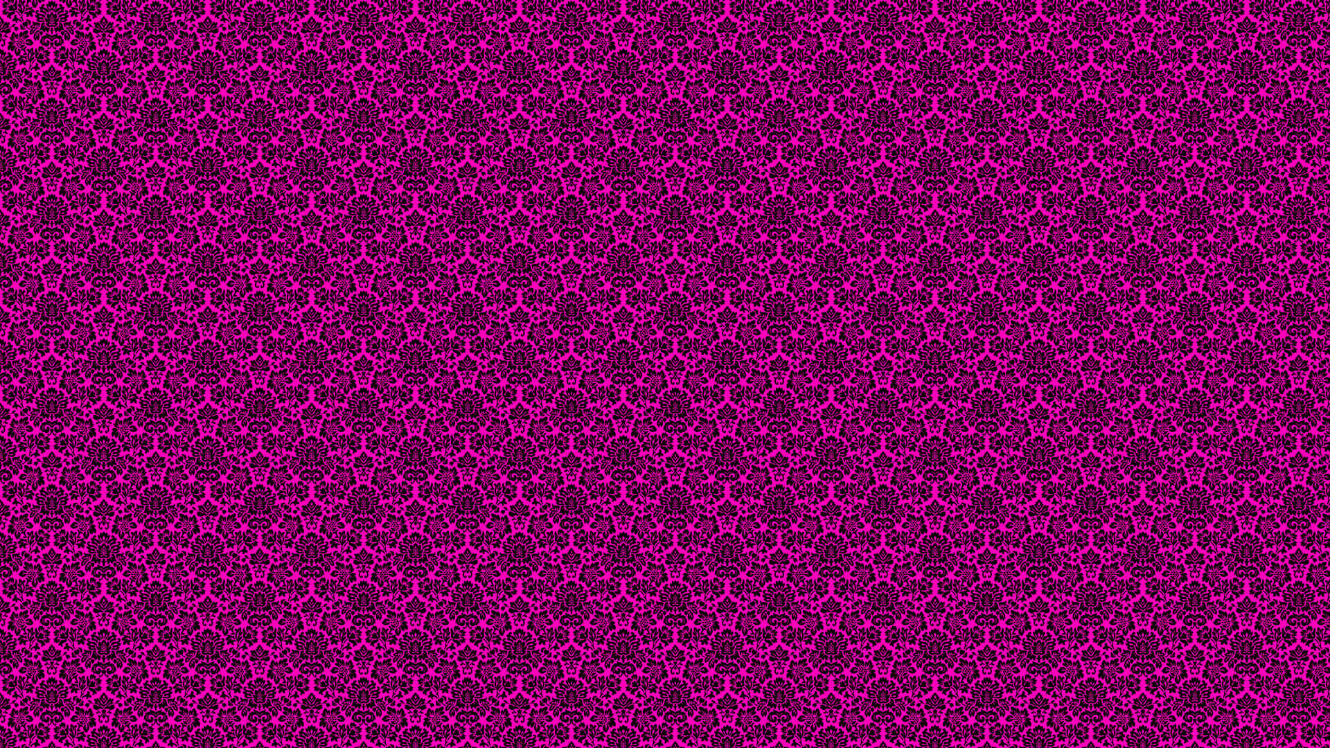 Beautiful Pattern 桌布 壁紙 — 充滿活力的洋紅色壁紙，帶有重複的深色錦緞花卉圖案，呈現無縫幾何網格。