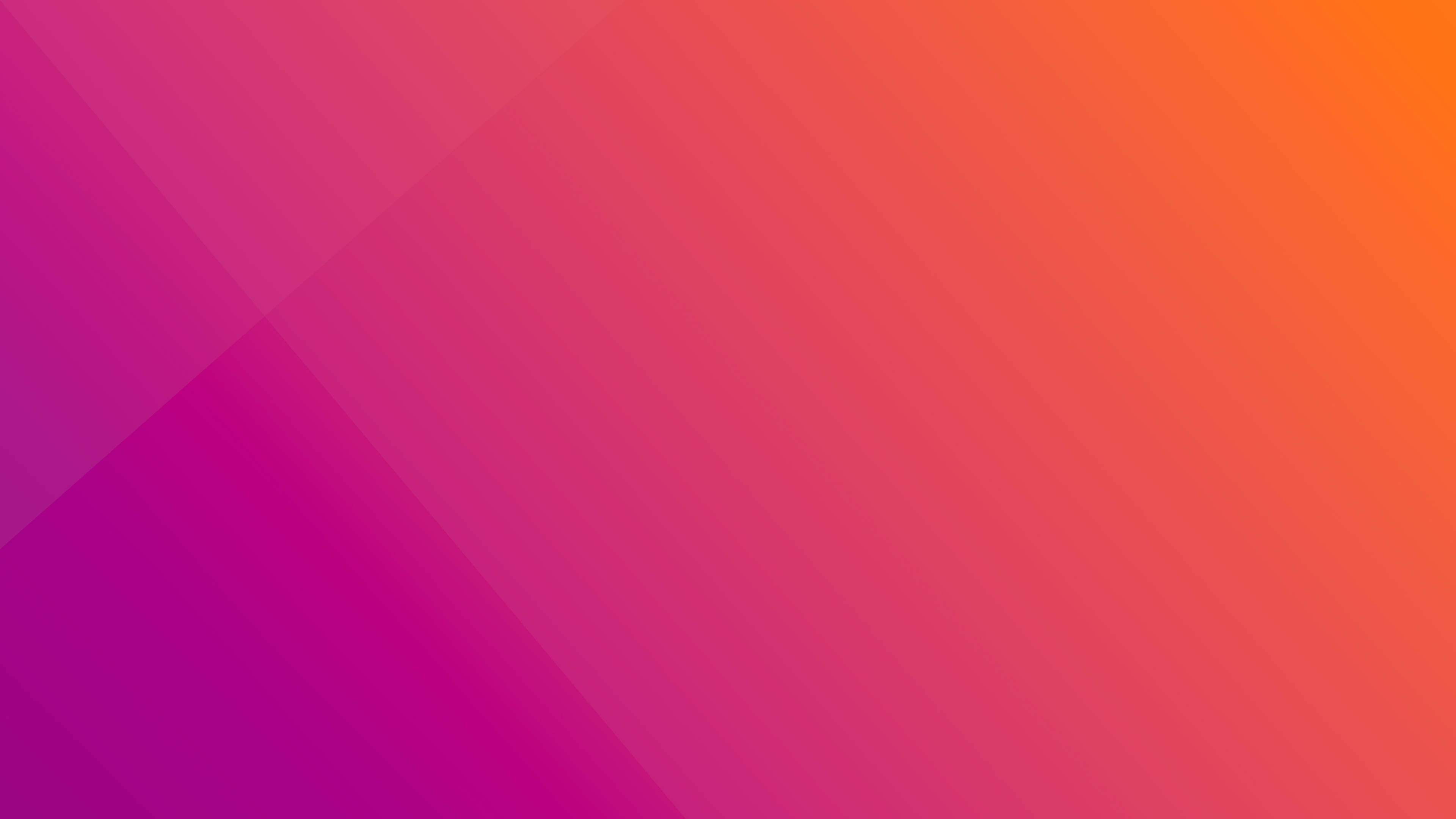 ubuntu 桌布 壁紙 — 充滿活力的漸變壁紙，帶有從洋紅色到橙色的對角線條紋。