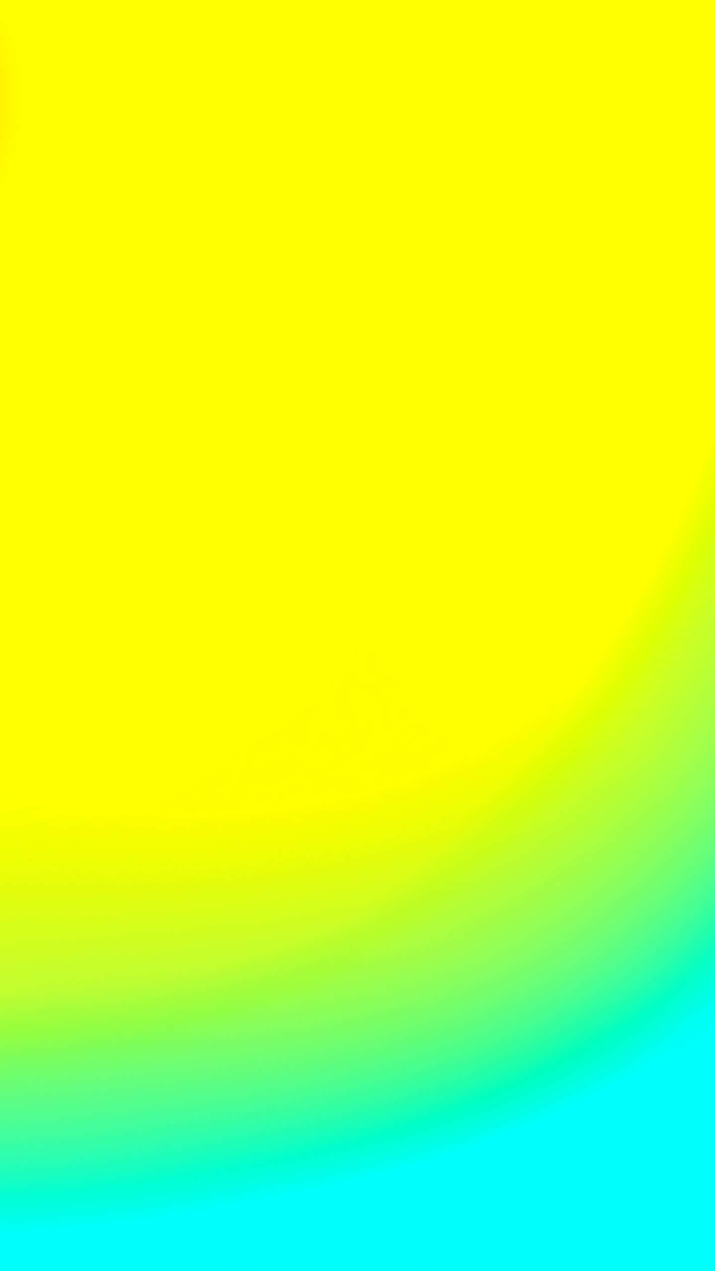 Mix Color 桌布 壁紙 — 充滿活力的漸變壁紙，從亮黃色流暢過渡到鮮豔青色，色彩過渡平滑。
