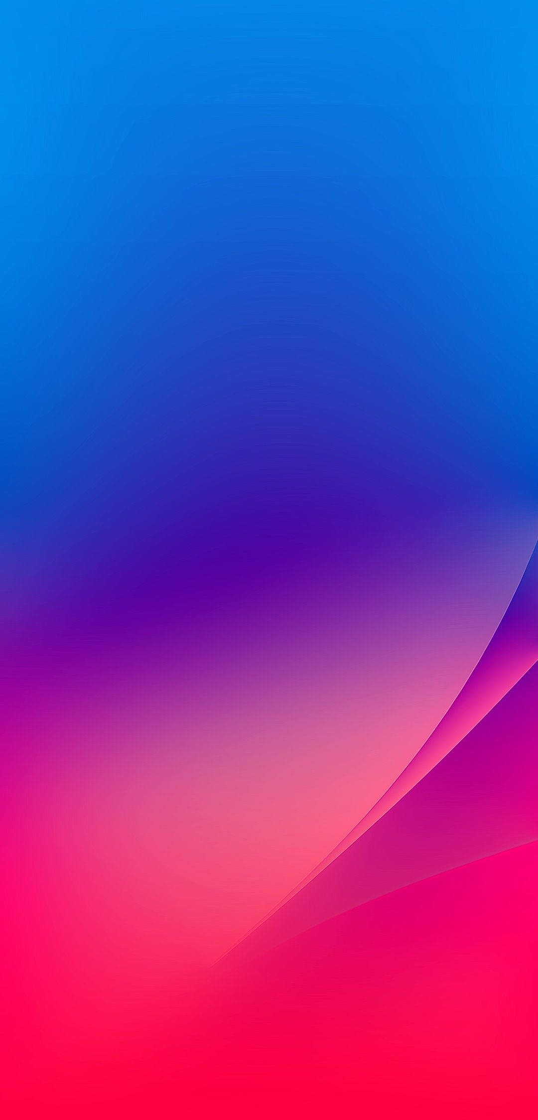 iPhone XR 桌布 壁紙 — 充滿活力的漸變壁紙，從藍色到紫色再到粉紅色，帶有平滑的曲線。