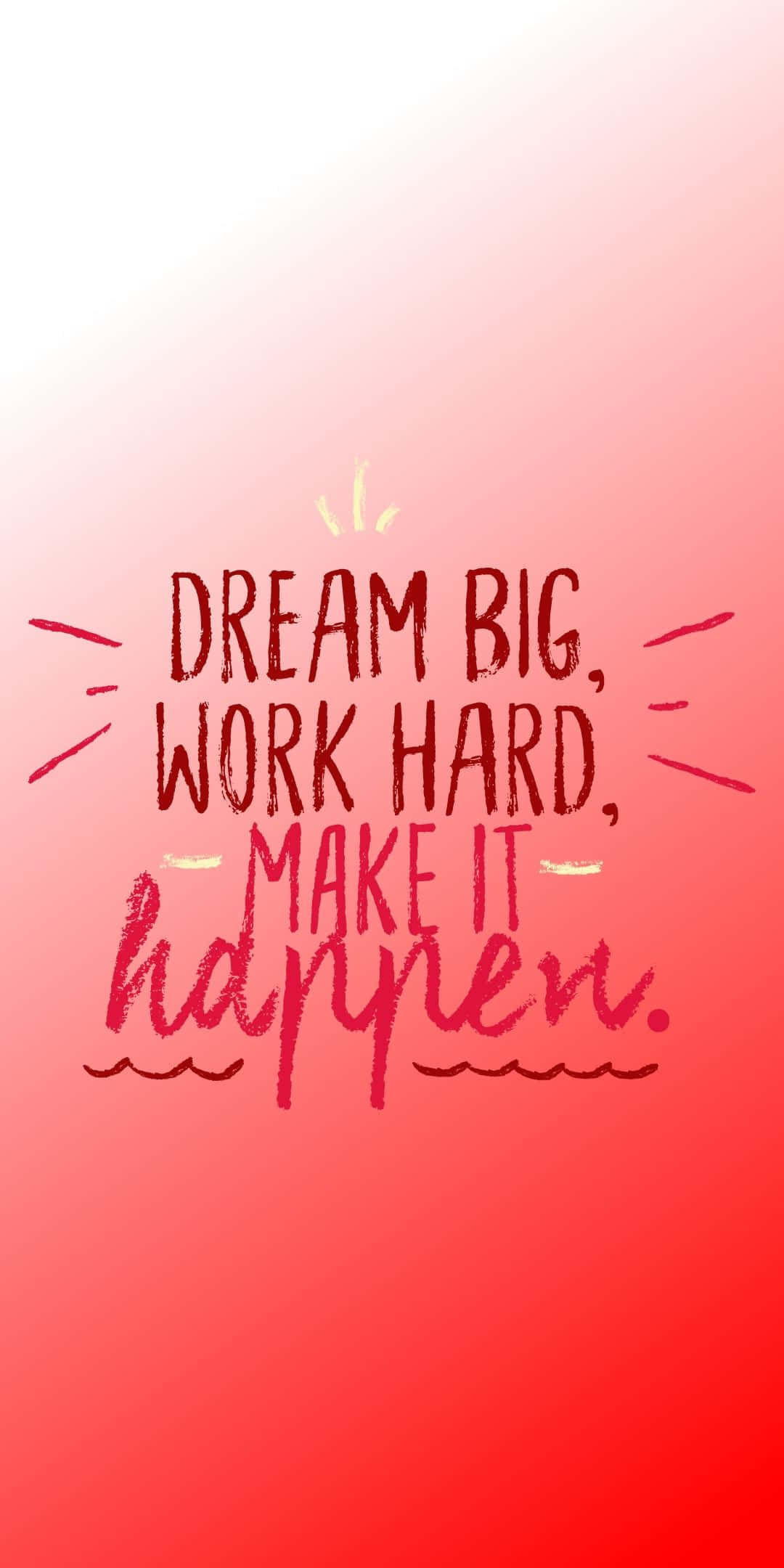 Motivational Quotes 桌布 壁紙 — 充滿活力的漸變背景，帶有粗體手寫勵志名言，散發能量。