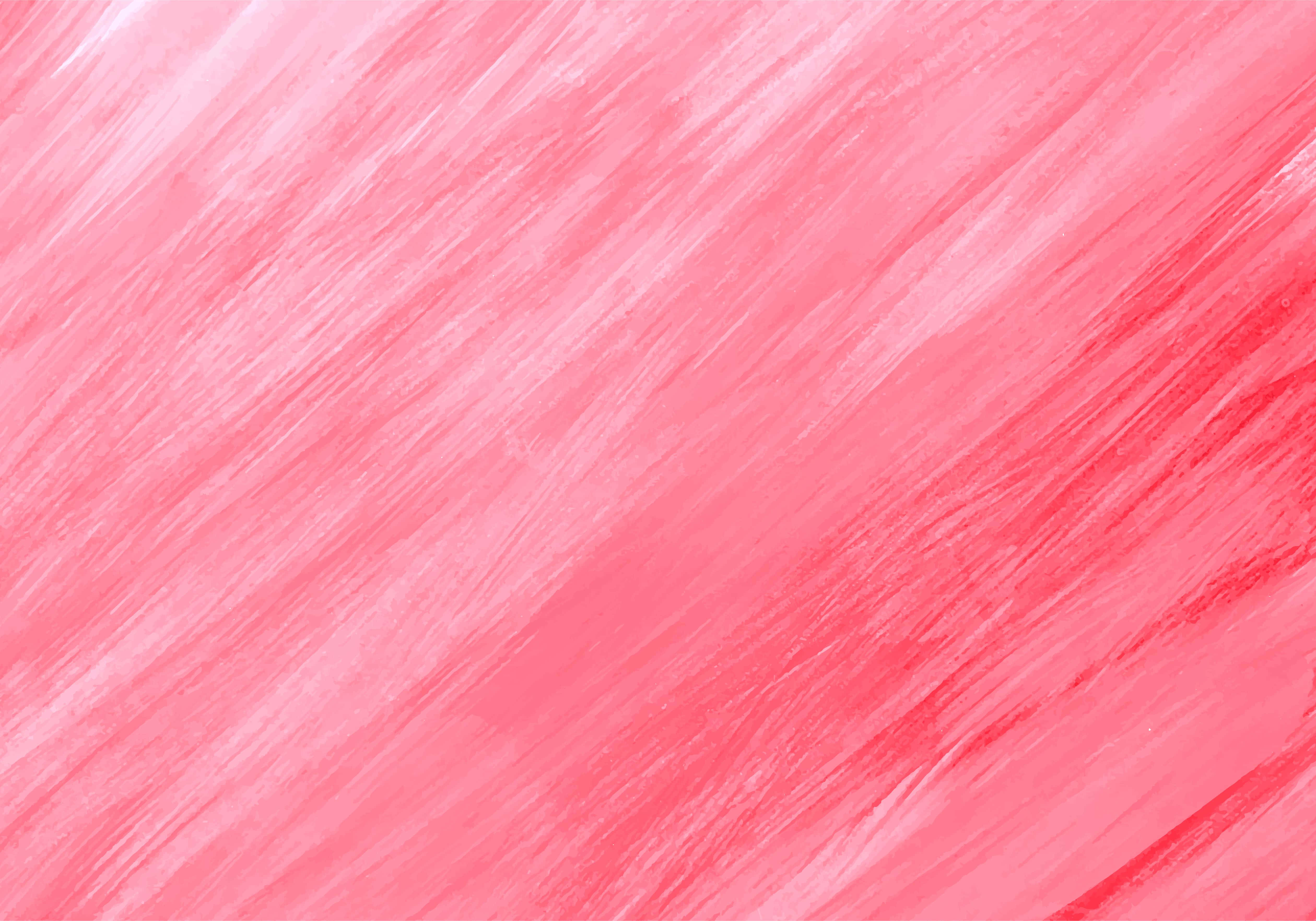 Pink Watercolor 桌布 壁紙 — 充滿活力的珊瑚粉水彩洗滌，搭配對角線筆觸，營造出柔軟紋理的抽象背景。
