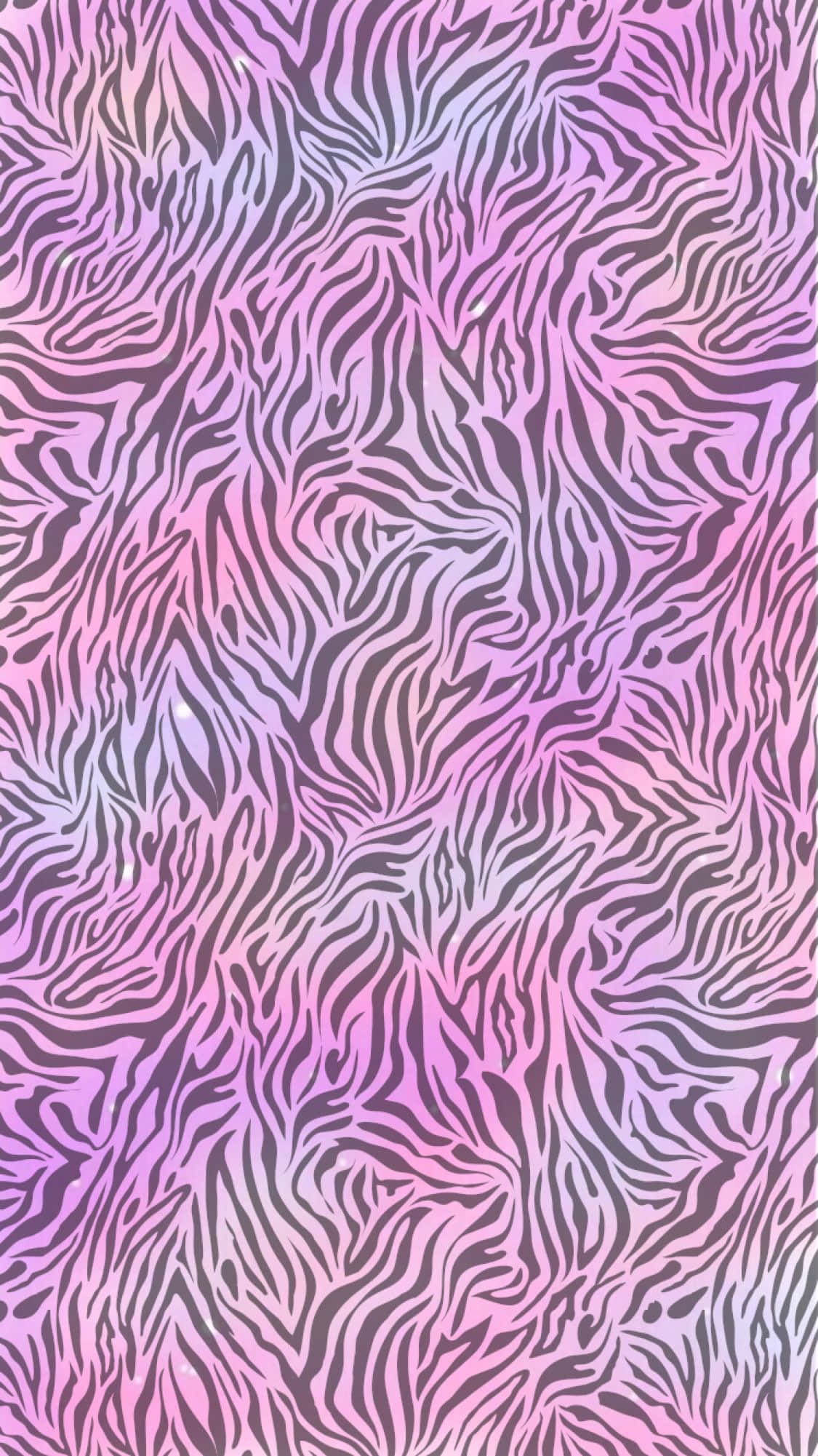 Stripes 桌布 壁紙 — 充滿活力的粉紅色和紫色斑馬條紋圖案，帶有流暢的有機線條和漸變色調。