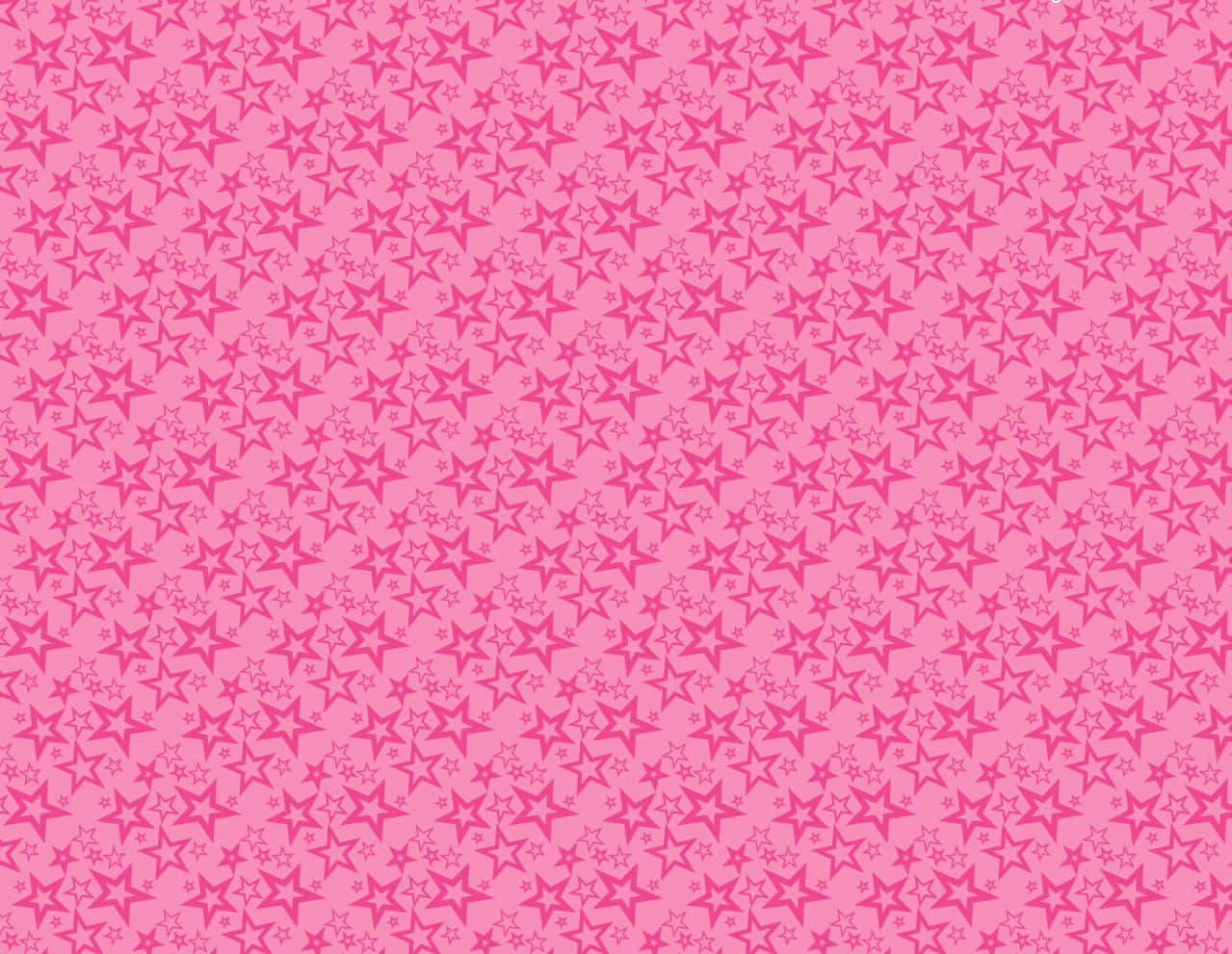 Pink Stars 桌布 壁紙 — 充滿活力的粉紅色壁紙，上面有重複的星星圖案，呈現不同深淺色調，營造出俏皮且充滿活力的視覺質感。