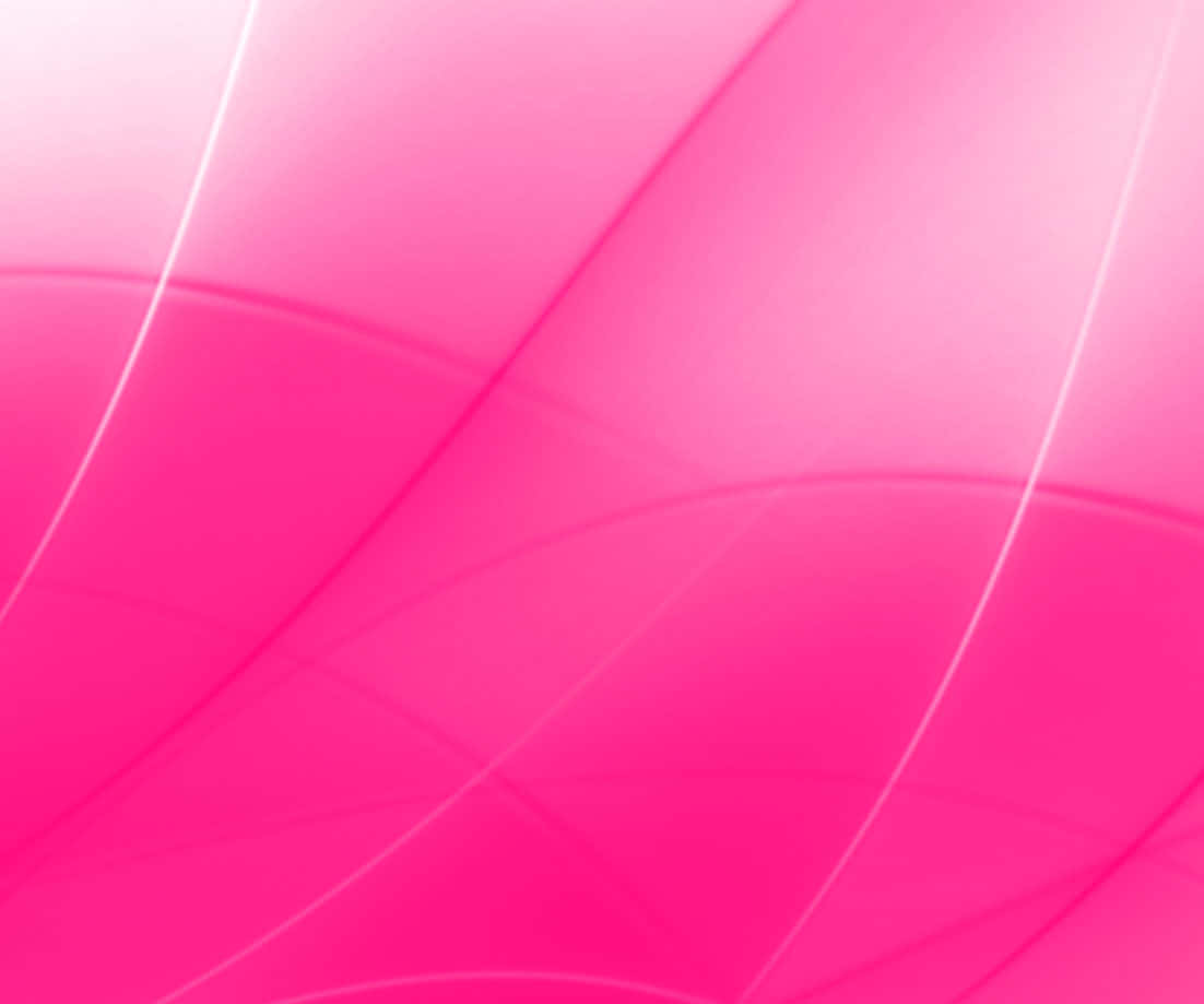 Pink Abstract 桌布 壁紙 — 充滿活力的粉紅色漸變背景，流動的白色曲線營造出動態的抽象運動效果。