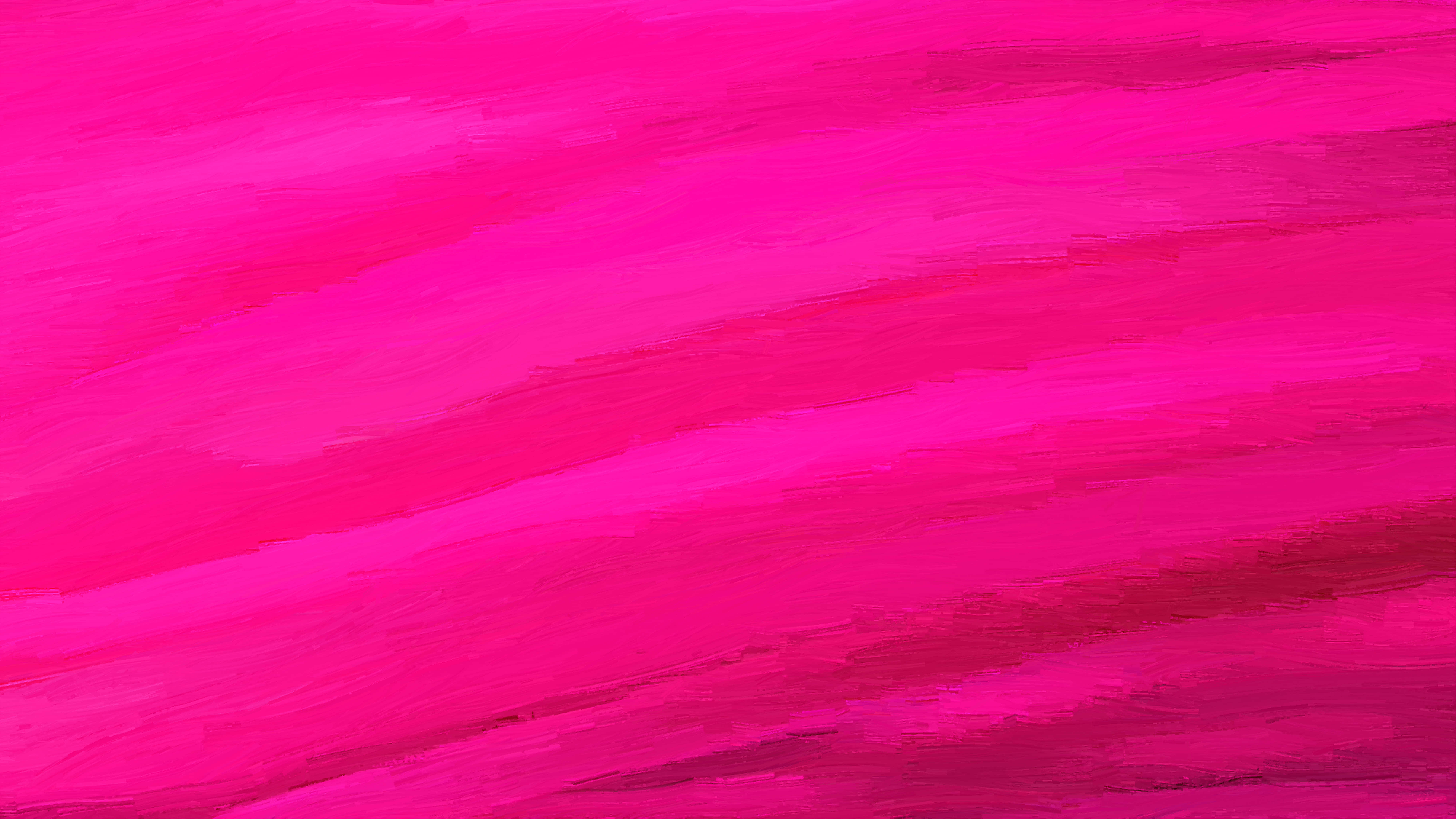 Dark Pink 桌布 壁紙 — 充滿活力的粉紅色筆觸在帶有豐富色彩漸變的紋理抽象畫布上對角流動。