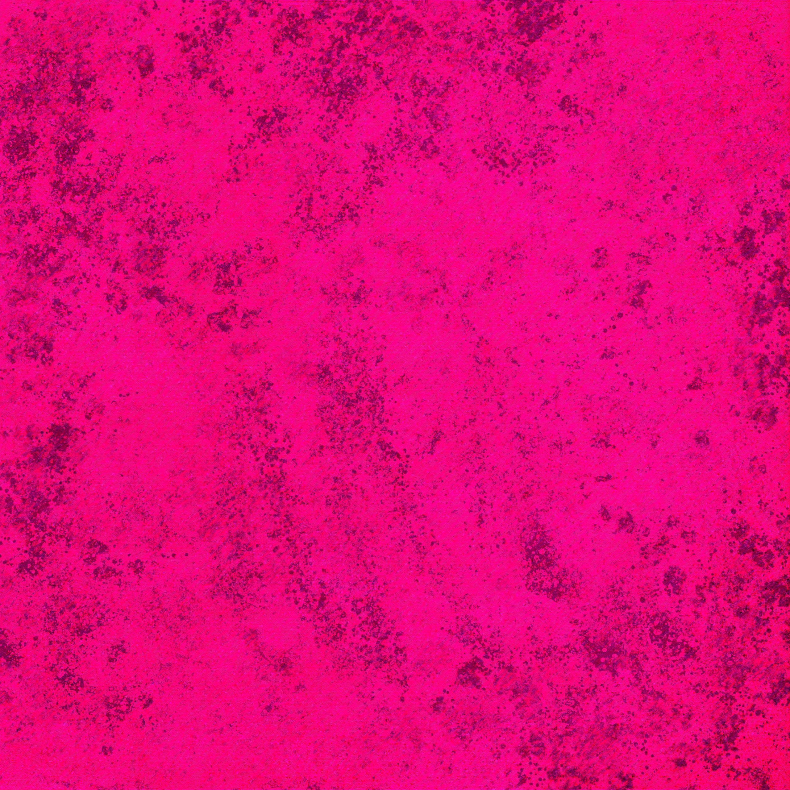 Hot Pink Aesthetic 桌布 壁紙 — 充滿活力的粉紅色紋理背景，表面帶有深色斑點和雜色圖案。