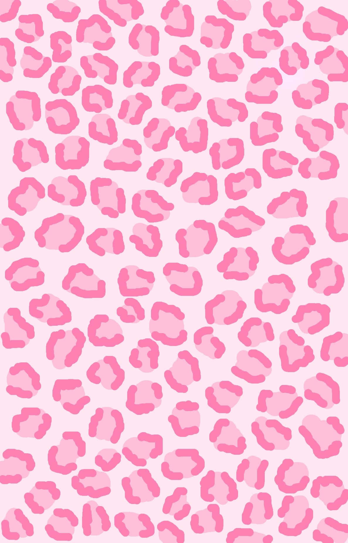 Pink Leopard Print 桌布 壁紙 — 充滿活力的粉紅色豹紋圖案，在淡粉色背景上帶有柔和的漸變斑點。
