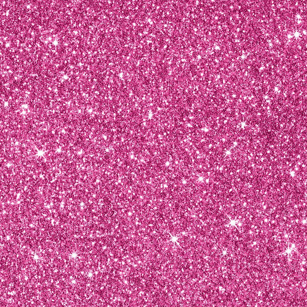 Pink Sparkly 桌布 壁紙 — 充滿活力的粉紅色閃粉紋理，帶有閃爍的白色斑點，營造出閃閃發光的節日表面。