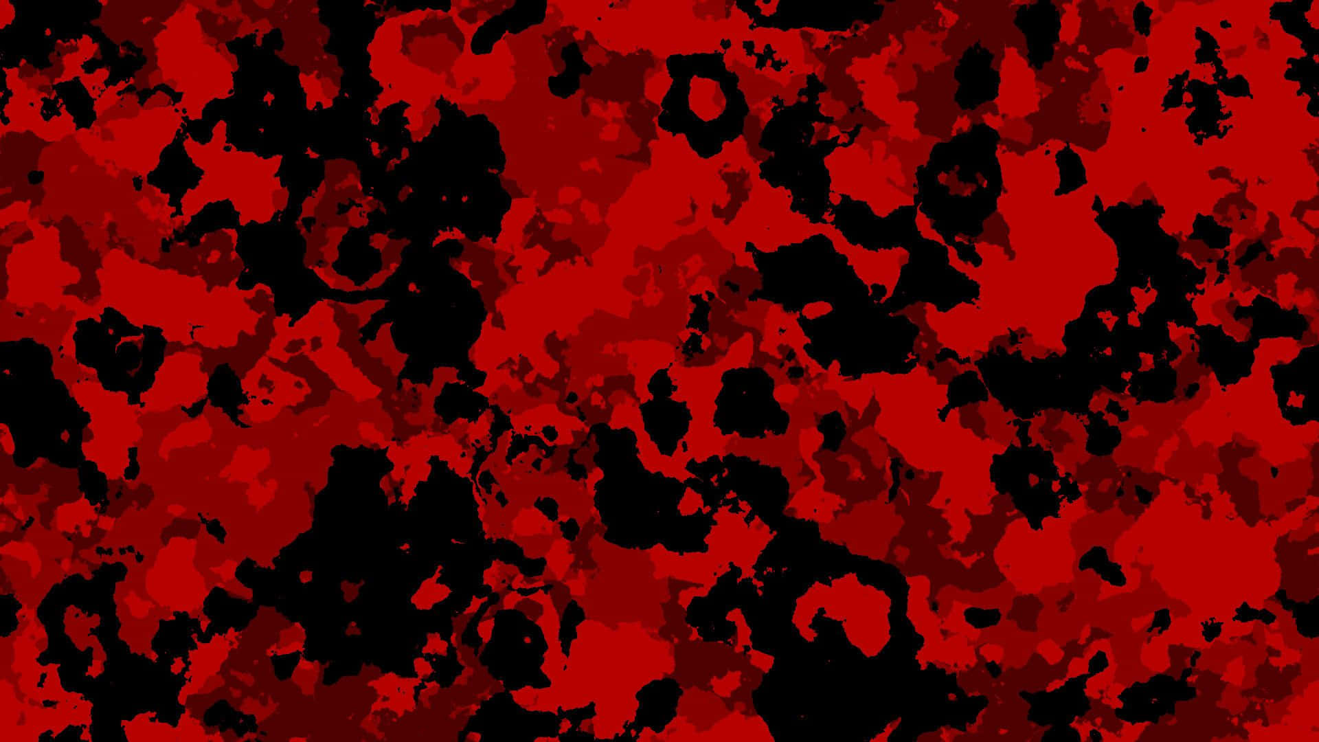 Red Bape 桌布 壁紙 — 充滿活力的紅色和黑色抽象潑濺圖案，帶有大膽混亂的筆觸。