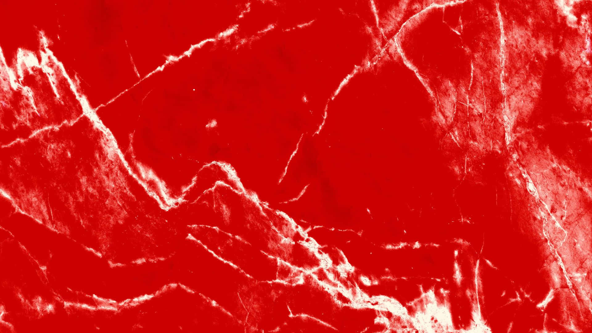 Red And White 桌布 壁紙 — 充滿活力的紅色大理石表面，帶有鮮明的白色紋理，呈現動態抽象圖案。