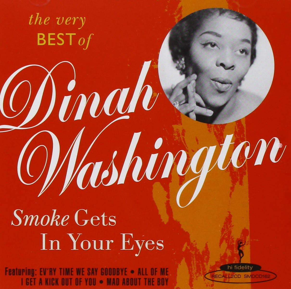 Legend 桌布 壁紙 — 充滿活力的紅色專輯封面， featuring Dinah Washington 的肖像和優雅的白色手寫字體。