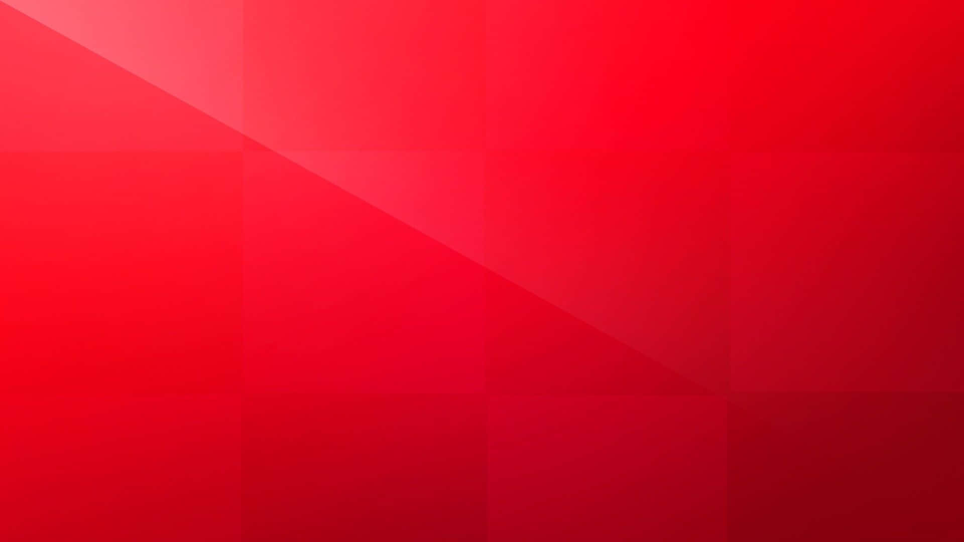 Solid Red 桌布 壁紙 — 充滿活力的紅色抽象背景，帶有柔和漸變正方形和對角線光線點綴。